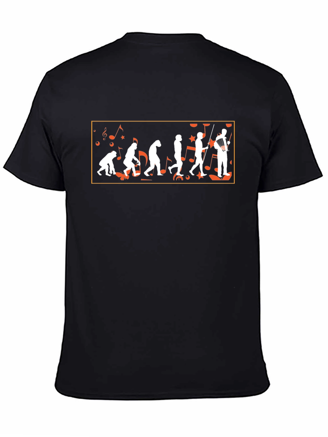Music Evolution Black T-Shirt