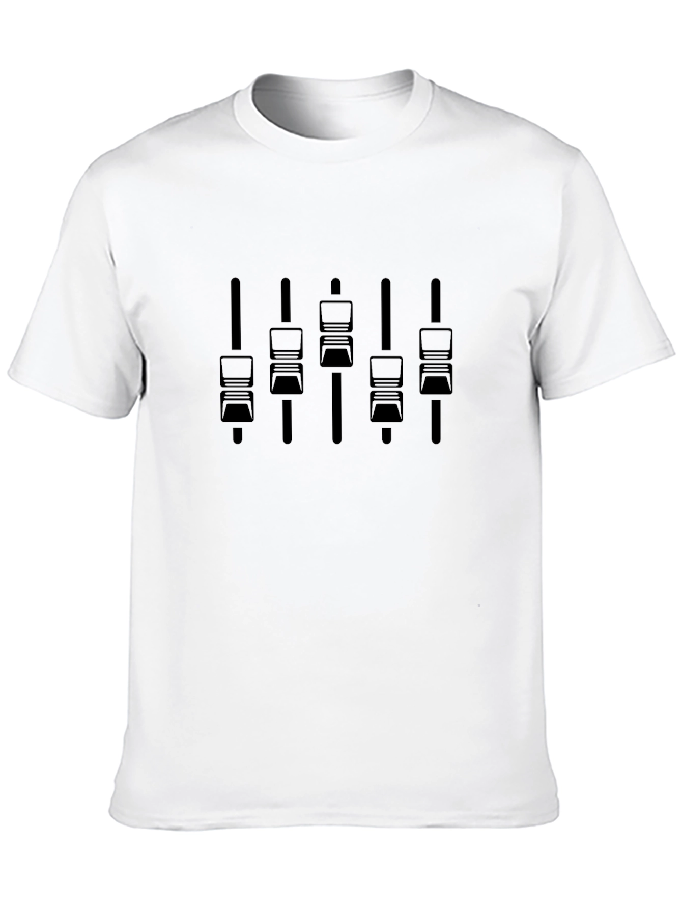 DJ Mixer Console Black Graphic T-Shirt