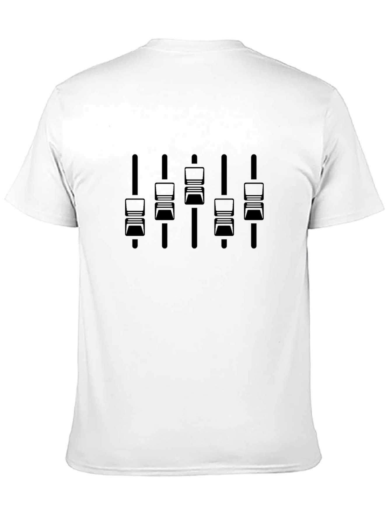 DJ Mixer Console Black Graphic T-Shirt