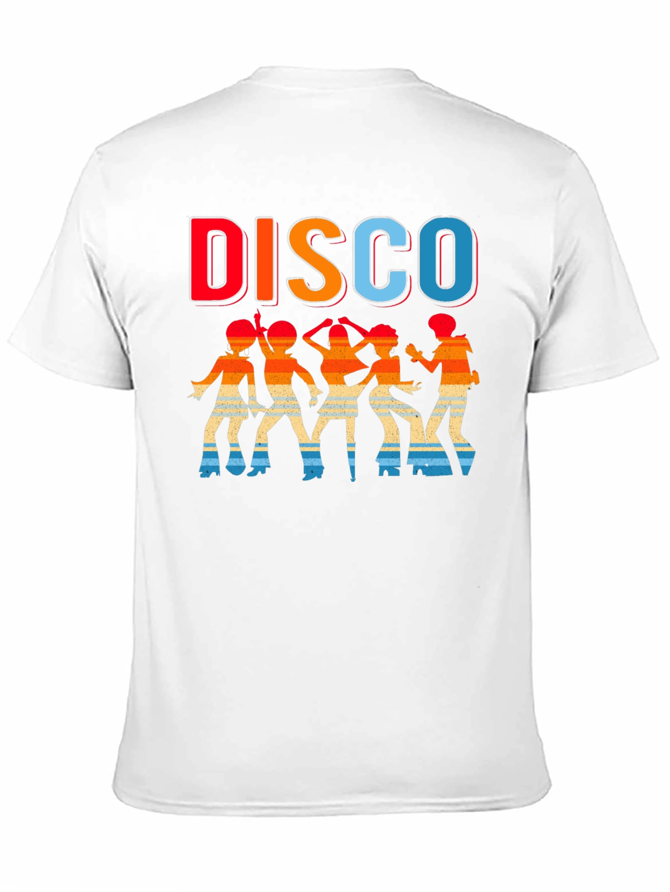 Retro Disco Dancer Graphic T-Shirt - Black