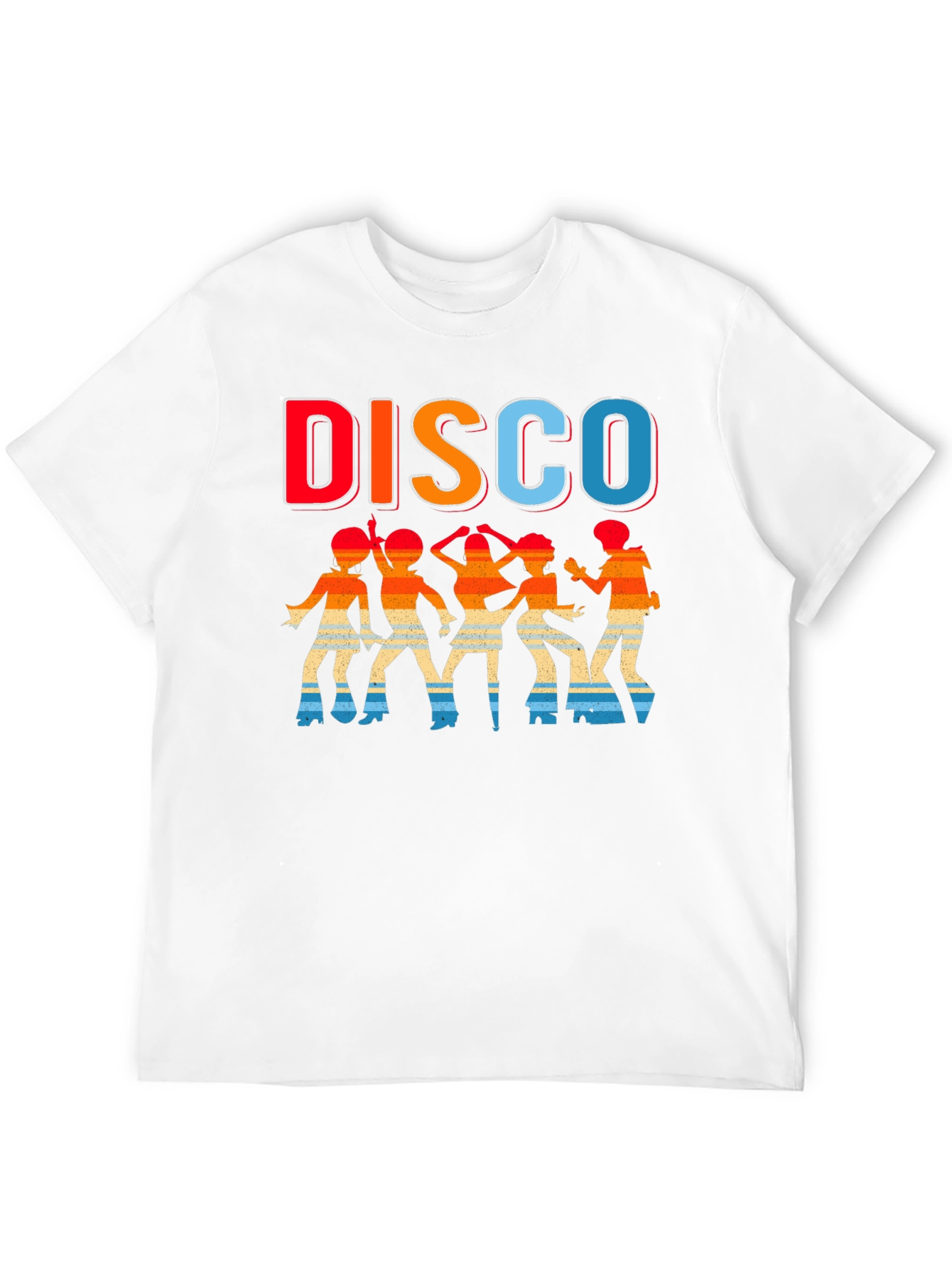 Retro Disco Dancer Graphic T-Shirt - Black