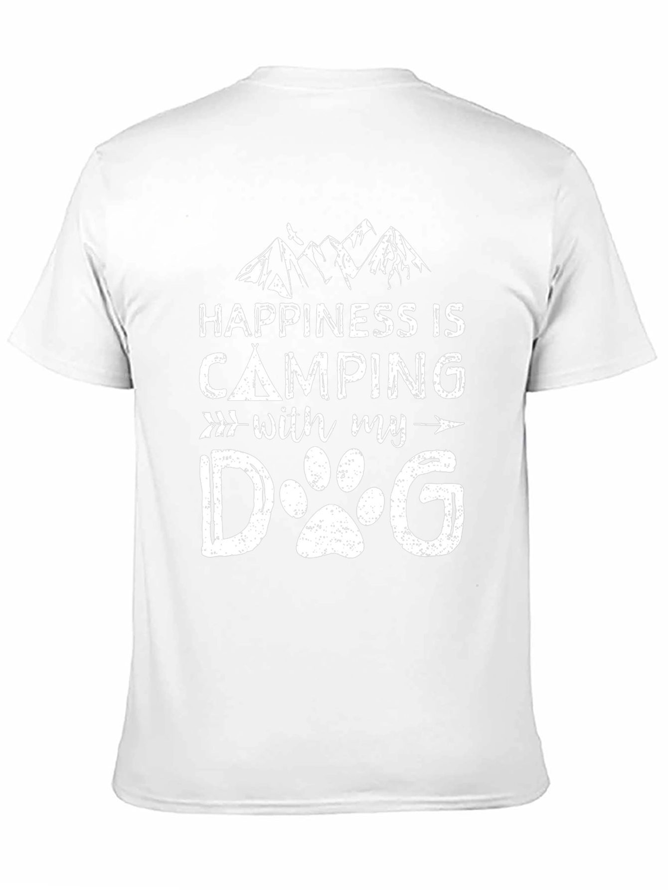 Happiness is Camping with my Dog T-Shirt