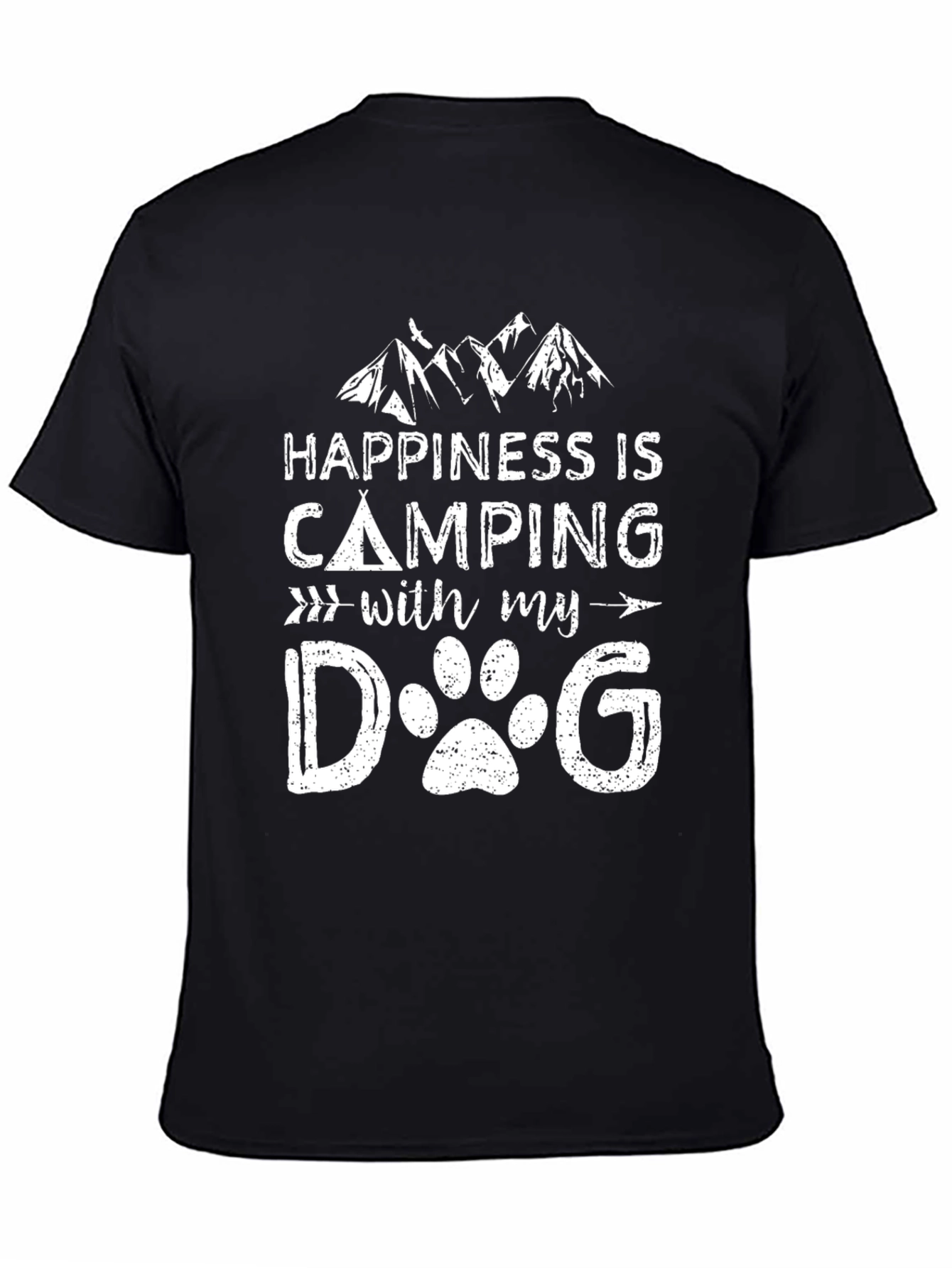 Happiness is Camping with my Dog T-Shirt