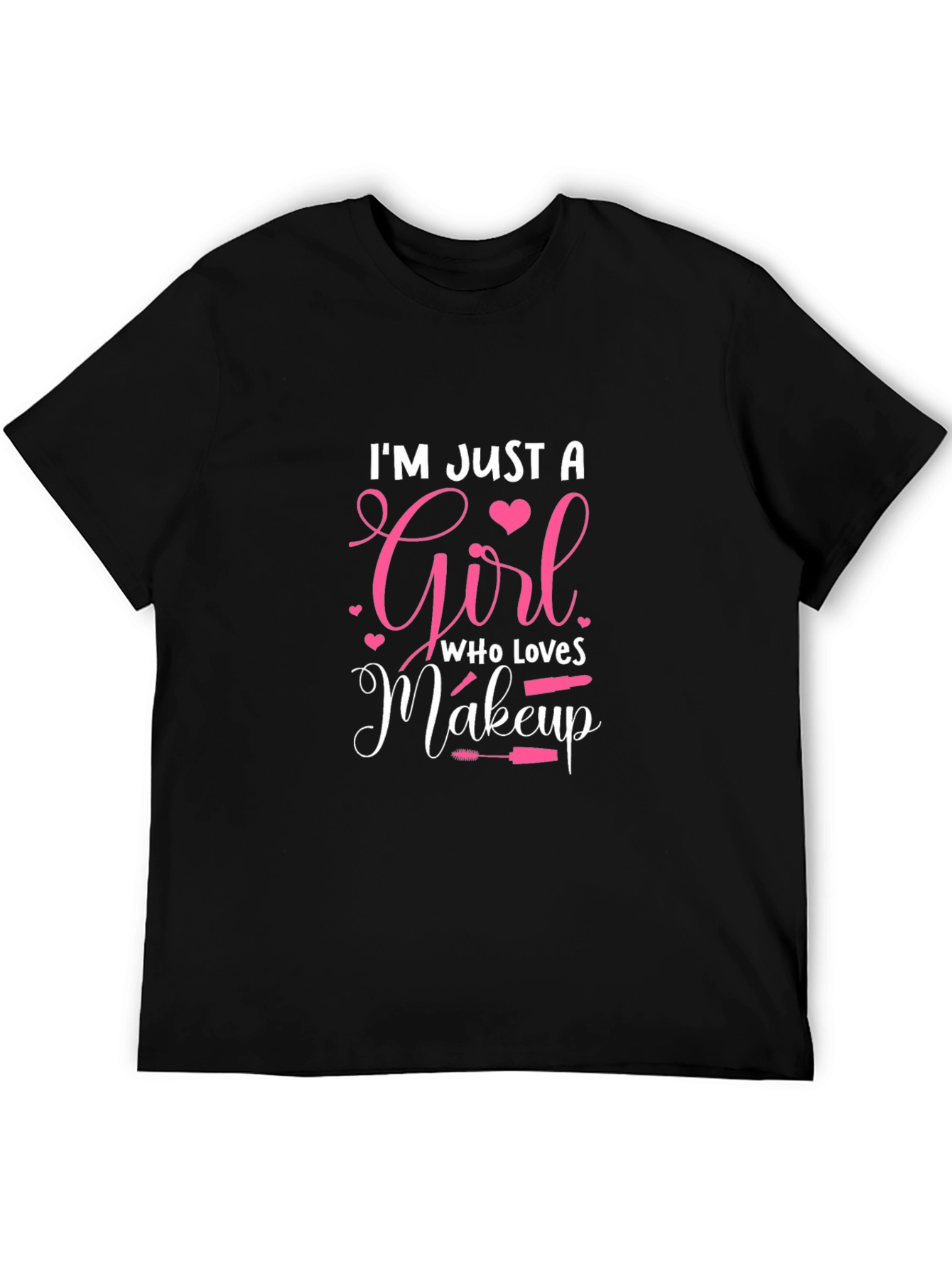 Girl Who Loves Makeup Graphic Tee