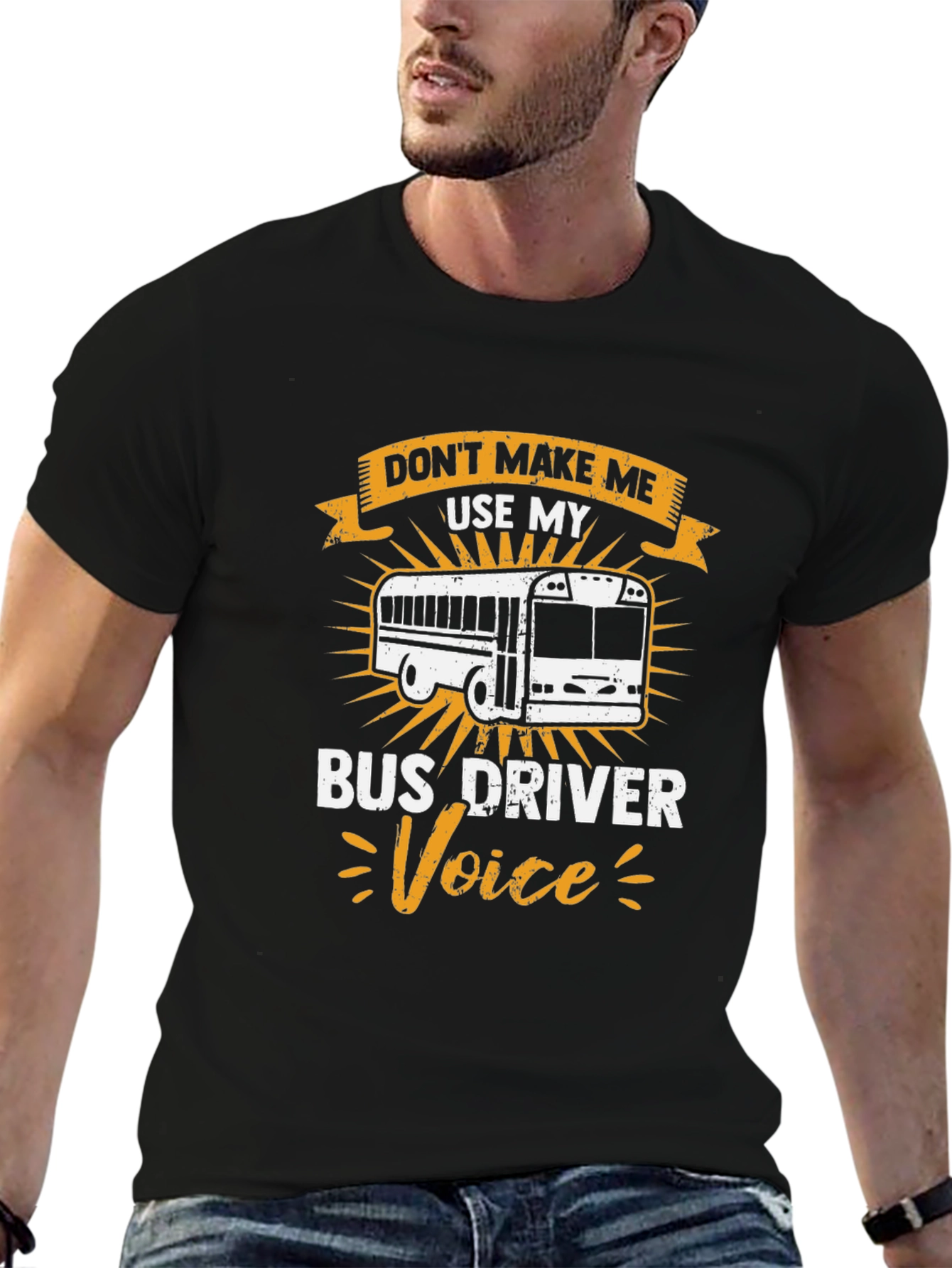 Bus Driver Voice T-Shirt - Black