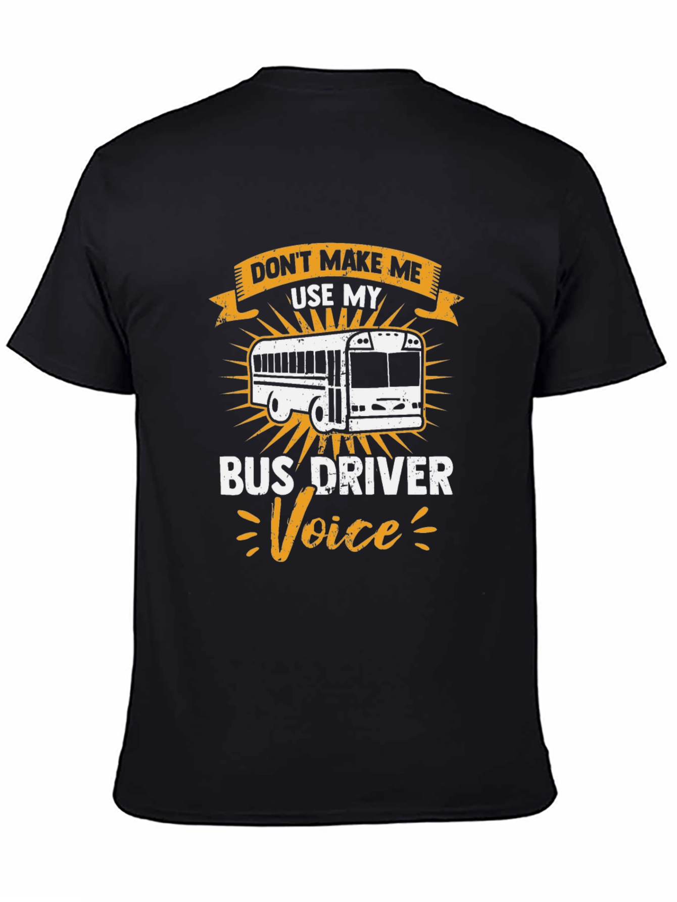 Bus Driver Voice T-Shirt - Black