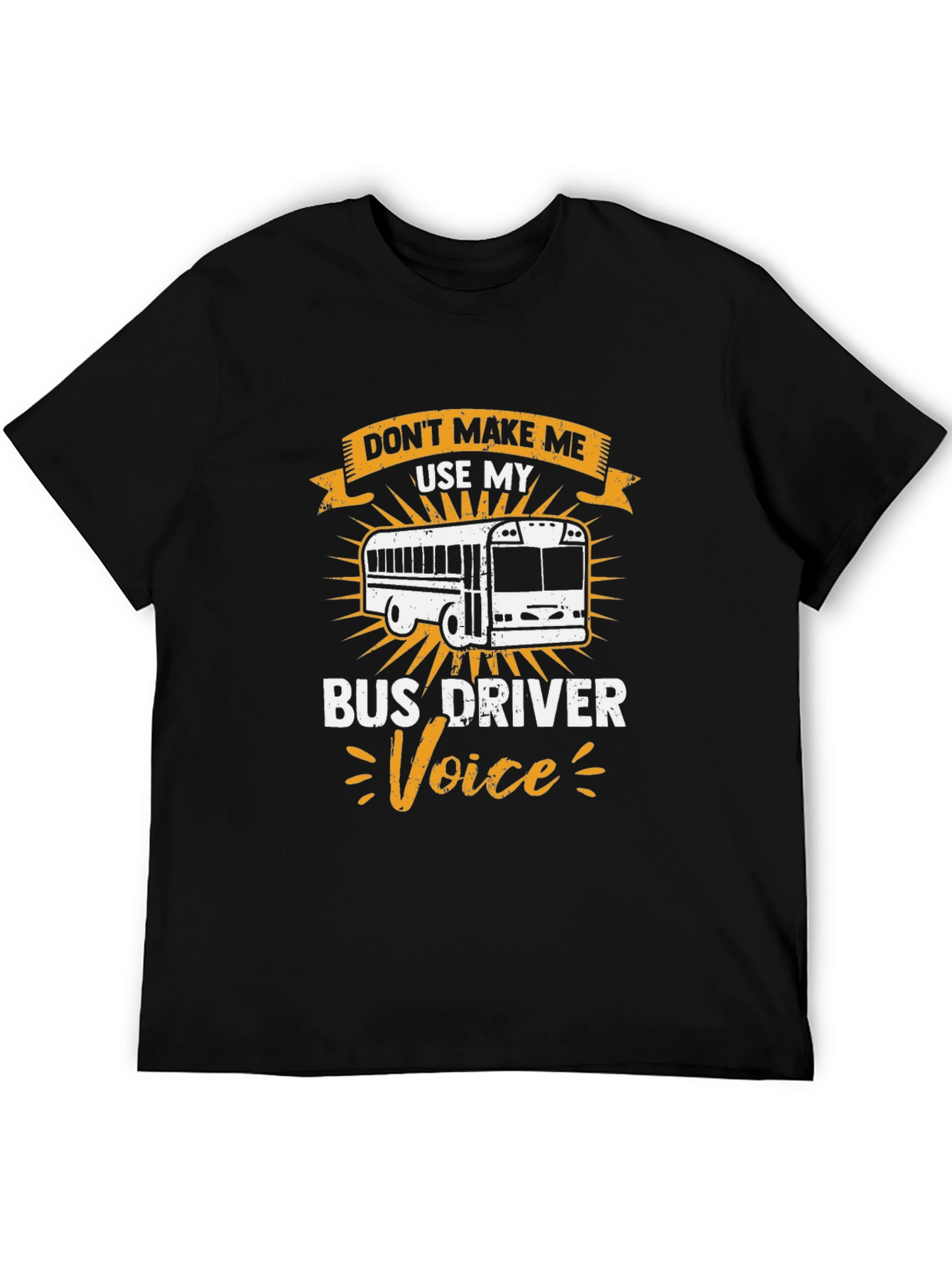 Bus Driver Voice T-Shirt - Black