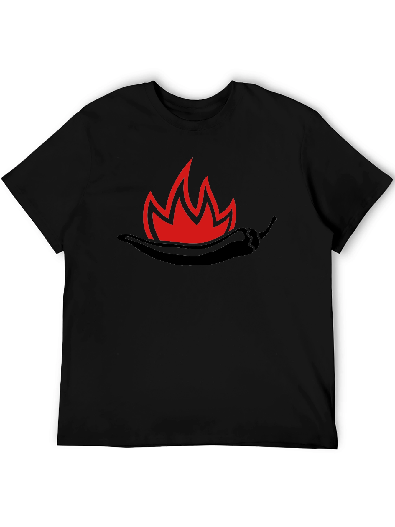 Spicy Chili Pepper Flame Graphic T-Shirt