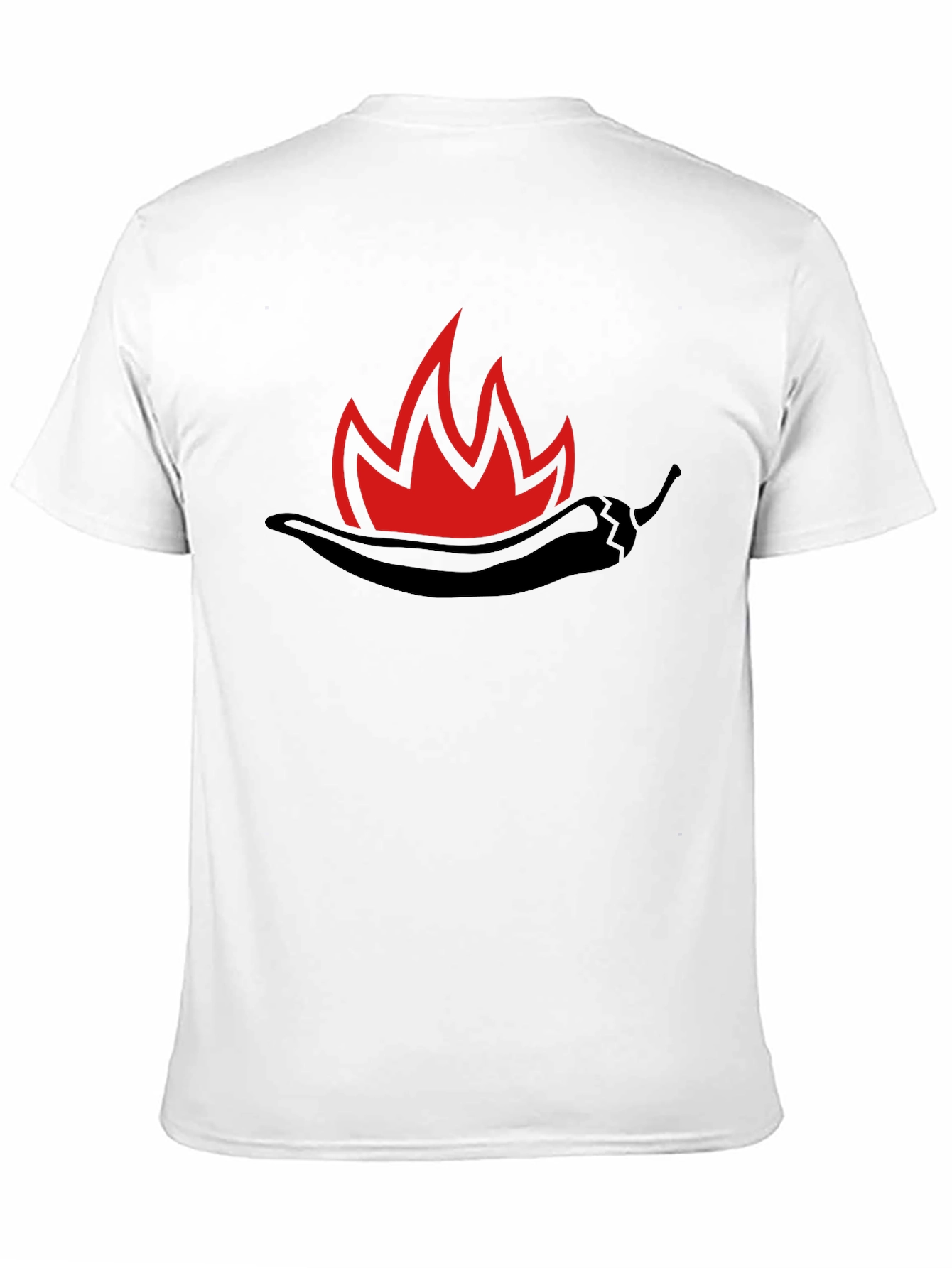 Spicy Chili Pepper Flame Graphic T-Shirt