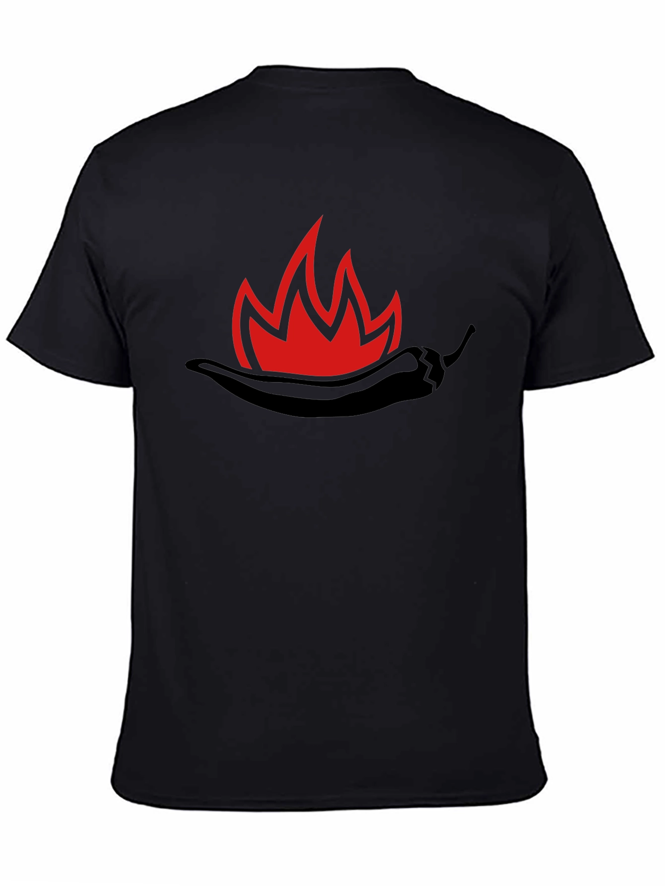 Spicy Chili Pepper Flame Graphic T-Shirt