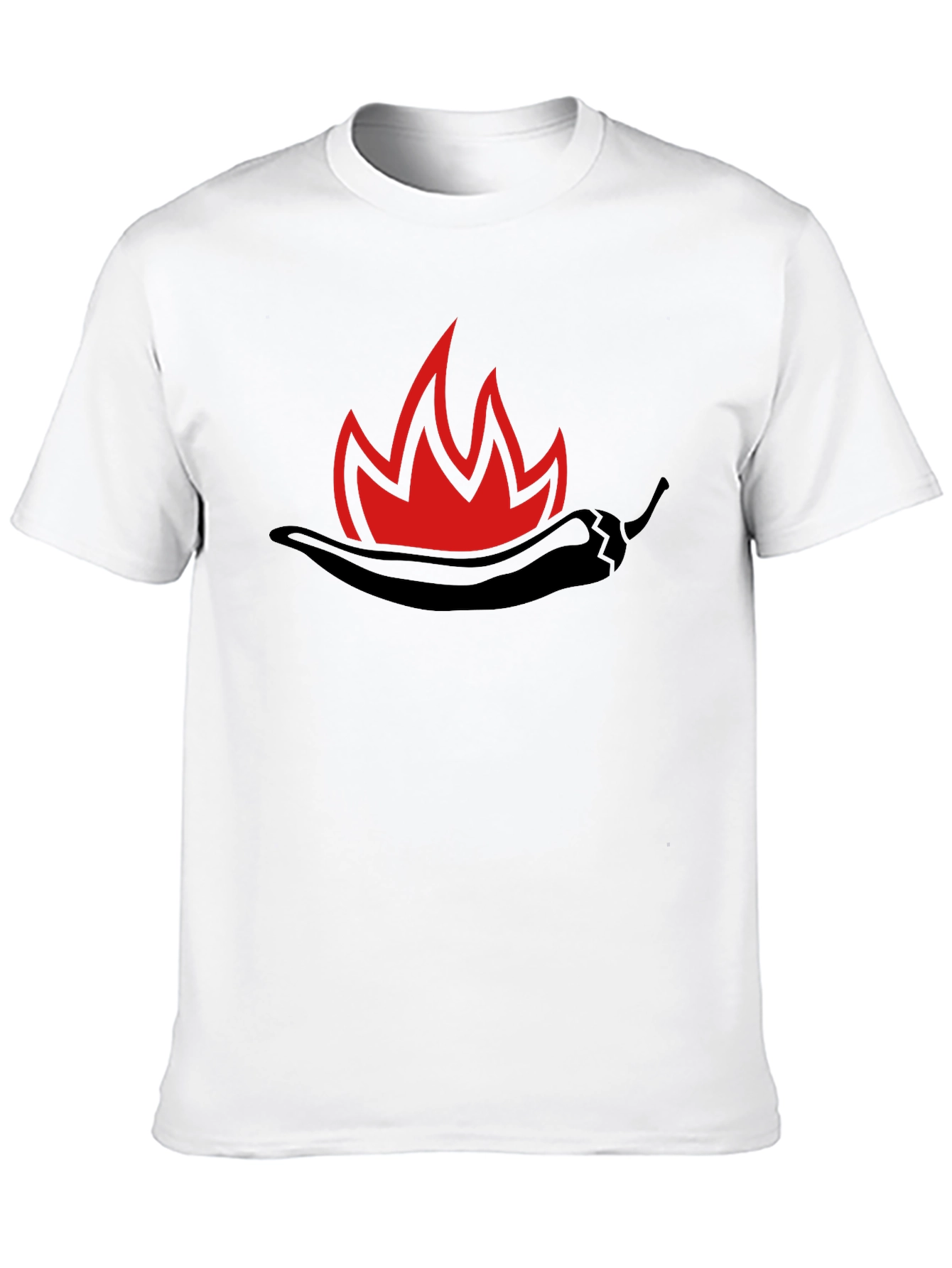 Spicy Chili Pepper Flame Graphic T-Shirt