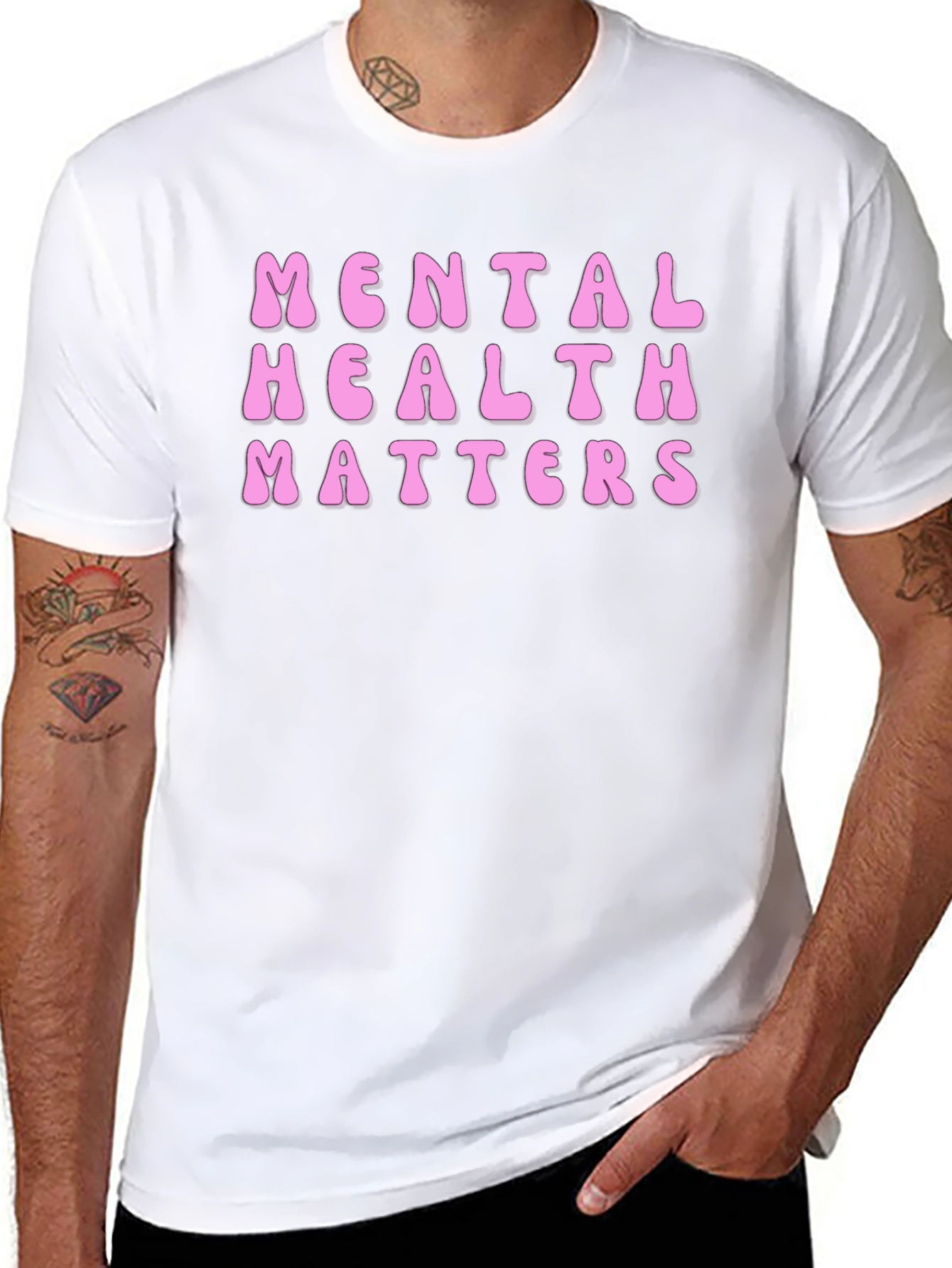 Mental Health Matters Graphic Tee - Black