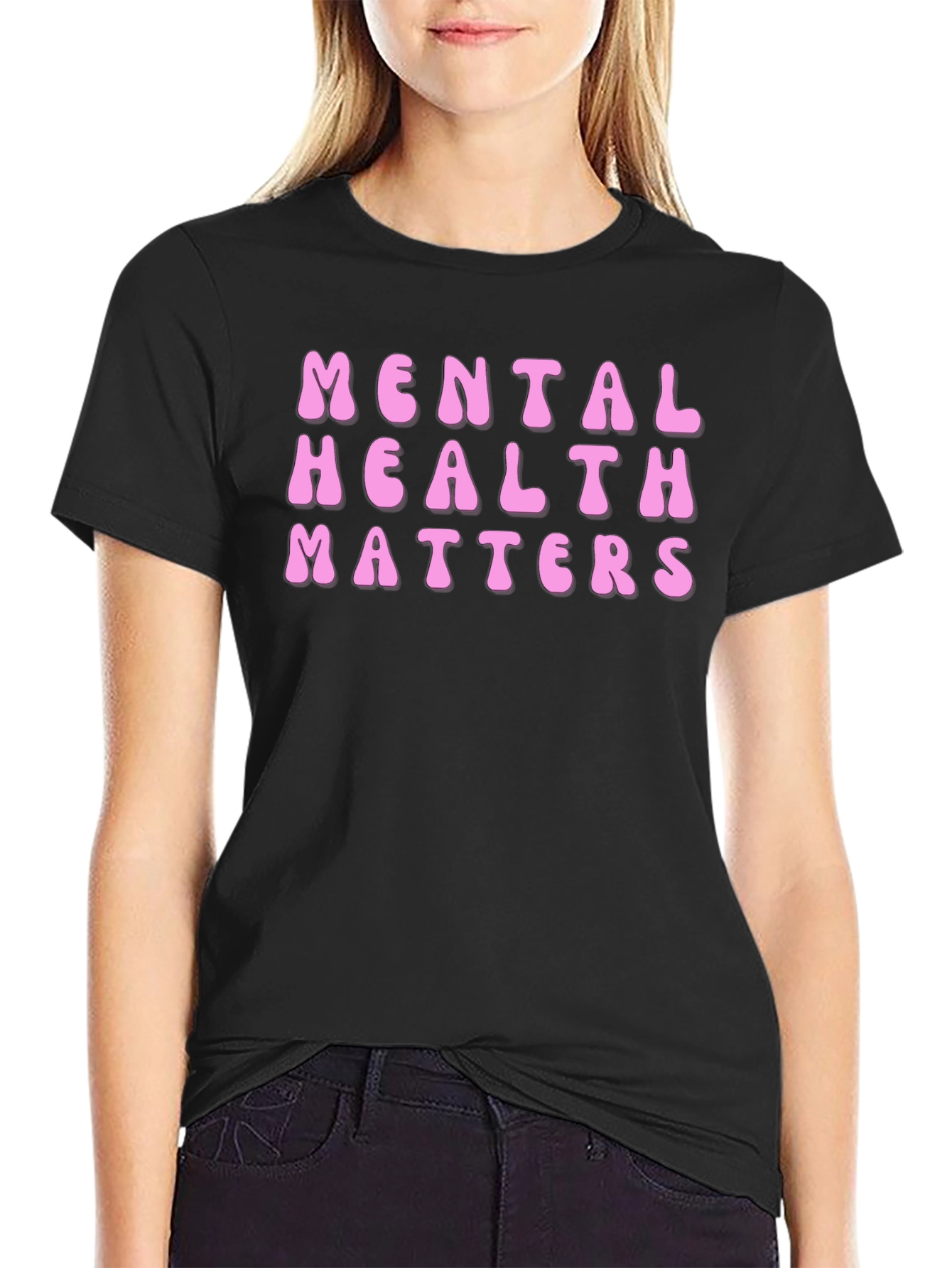 Mental Health Matters Graphic Tee - Black