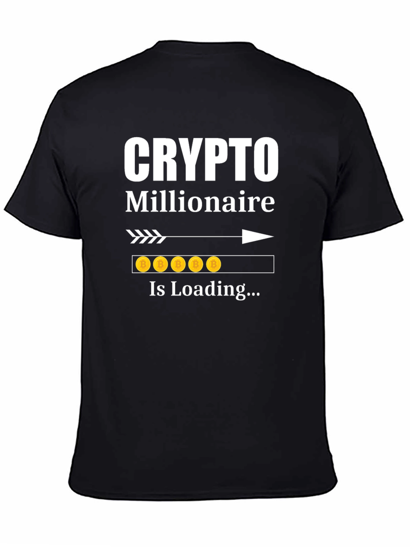 Crypto Millionaire Loading Funny Bitcoin T-Shirt