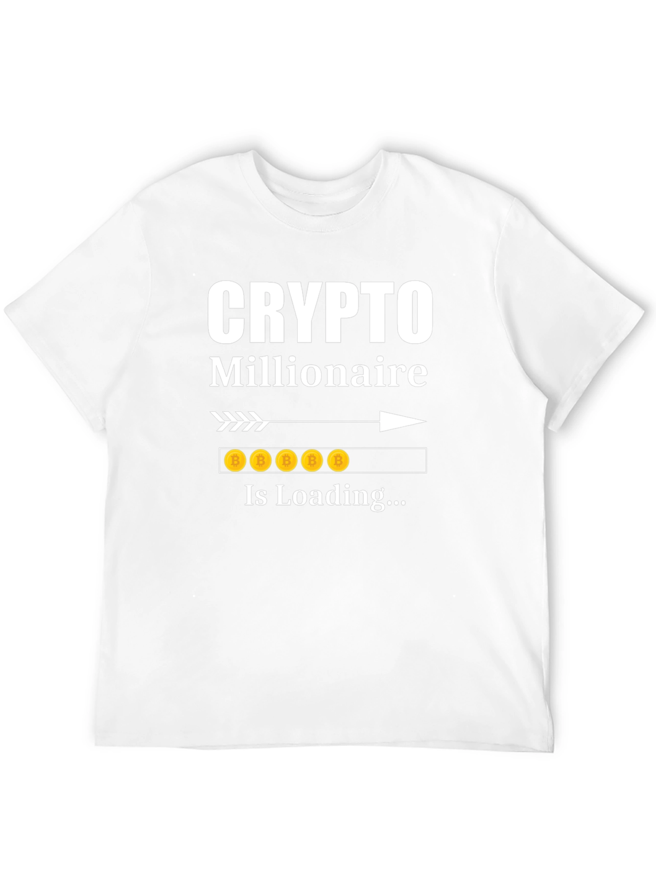 Crypto Millionaire Loading Funny Bitcoin T-Shirt