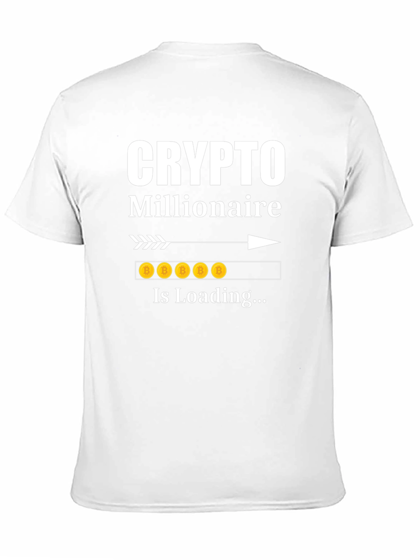 Crypto Millionaire Loading Funny Bitcoin T-Shirt