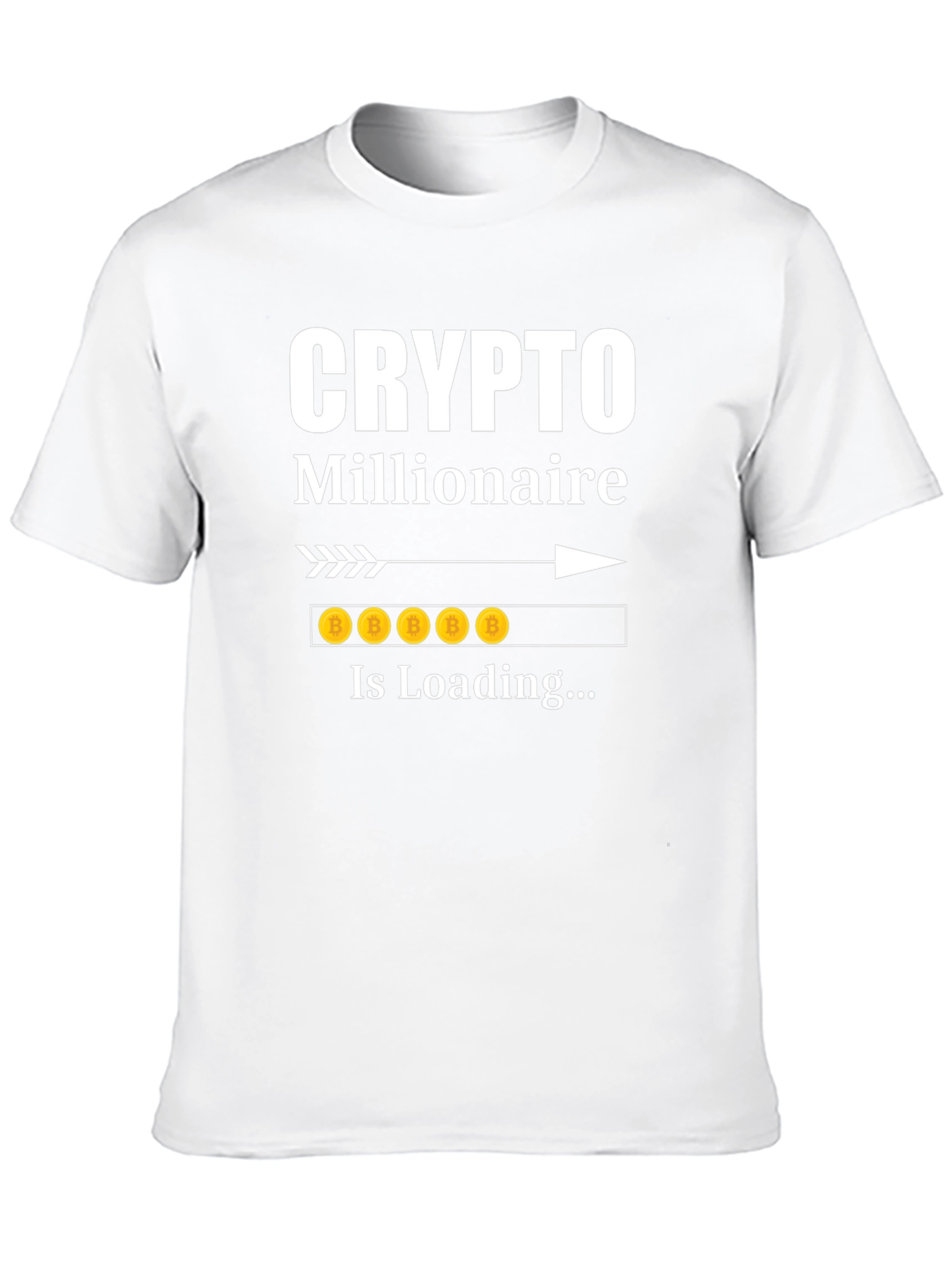 Crypto Millionaire Loading Funny Bitcoin T-Shirt
