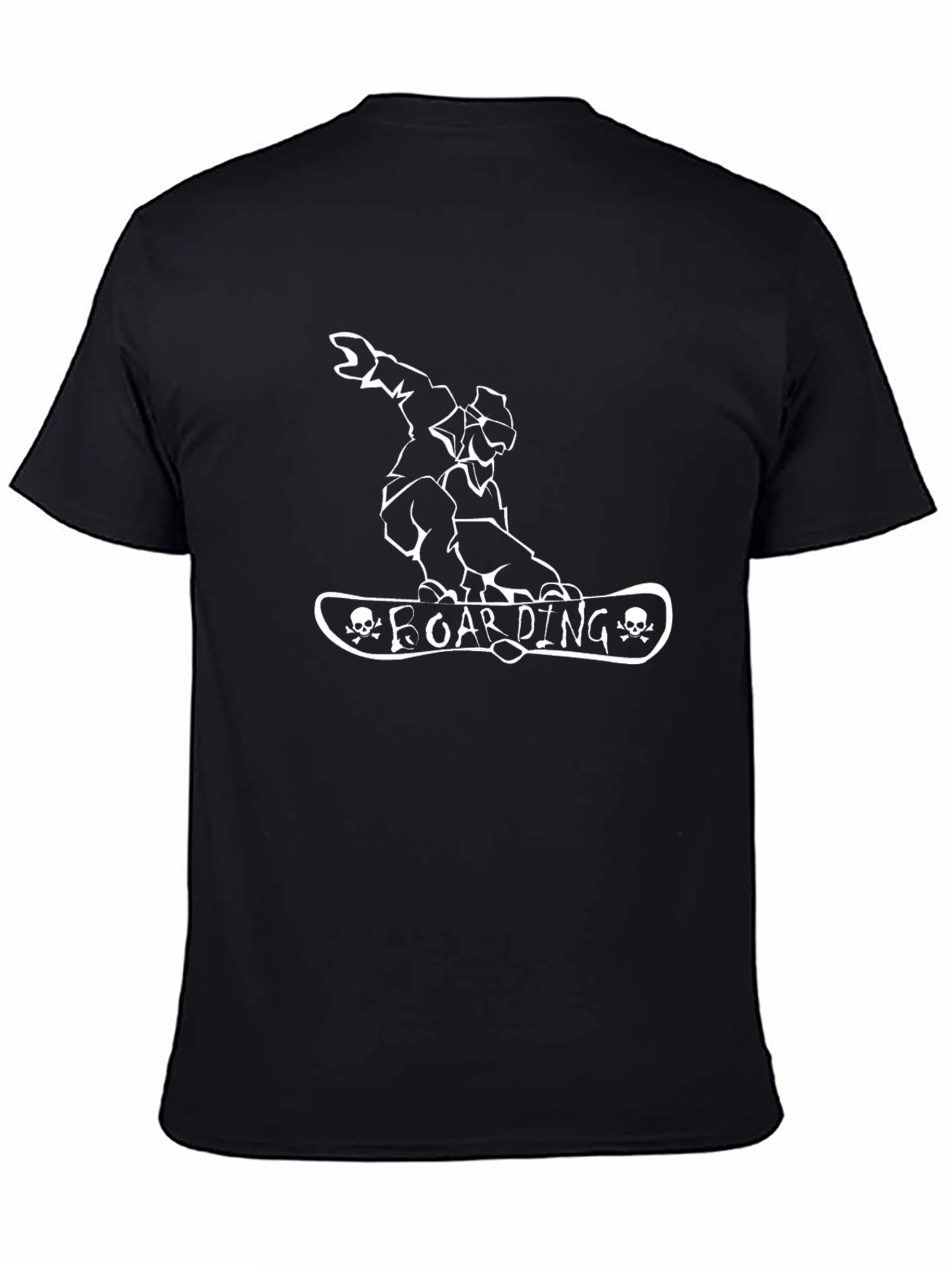 Boarding T-Shirt - Skull Boarder Graphic Tee