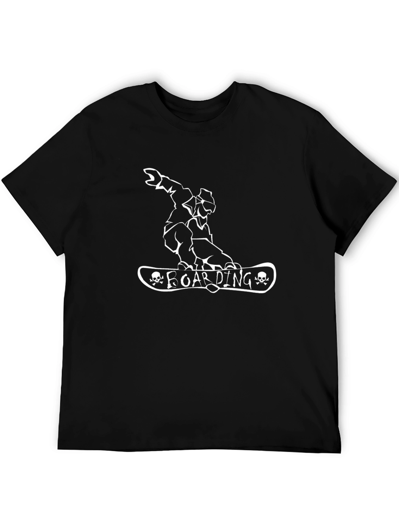 Boarding T-Shirt - Skull Boarder Graphic Tee