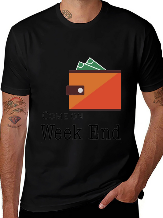 Come On Weekend Graphic Tee - Black