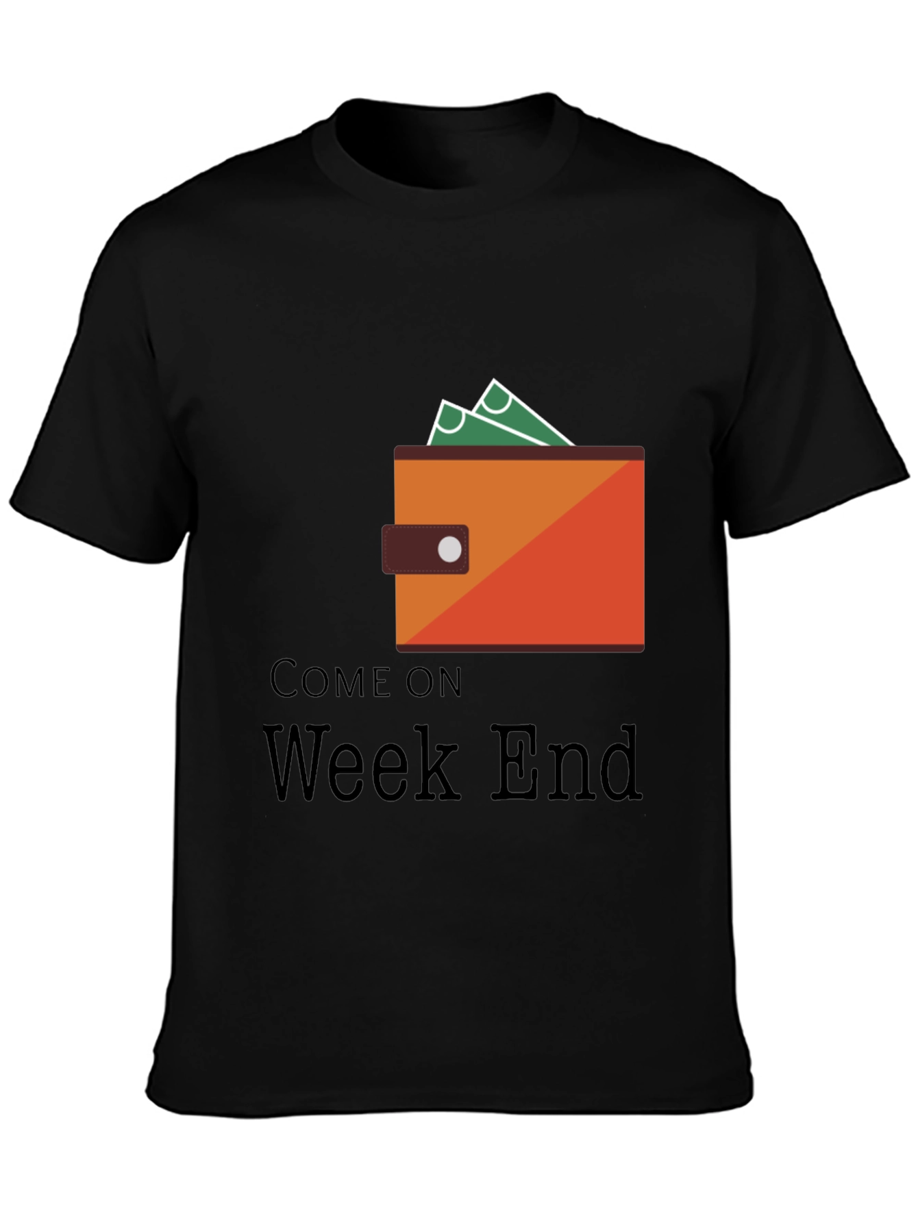 Come On Weekend Graphic Tee - Black