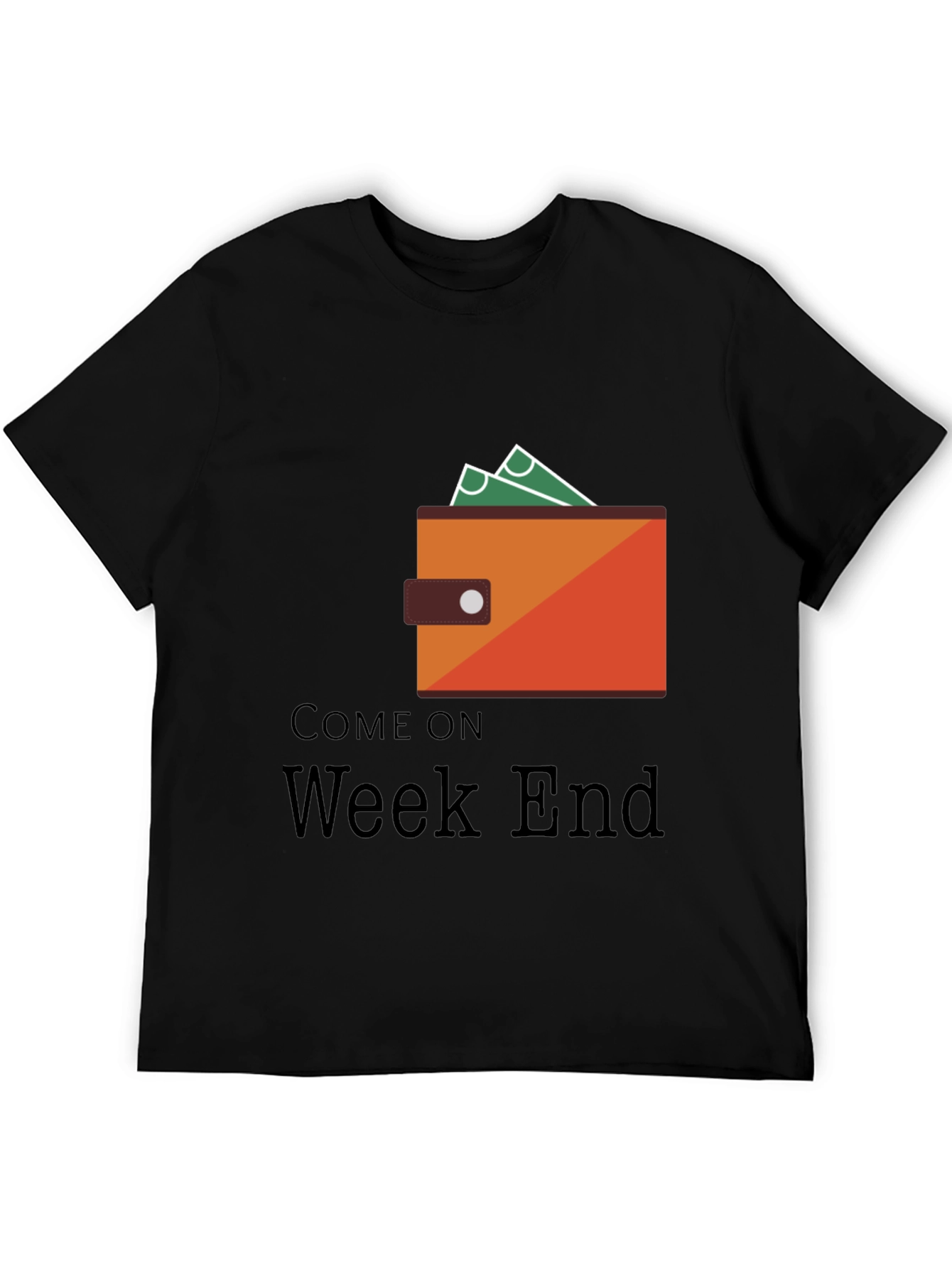 Come On Weekend Graphic Tee - Black