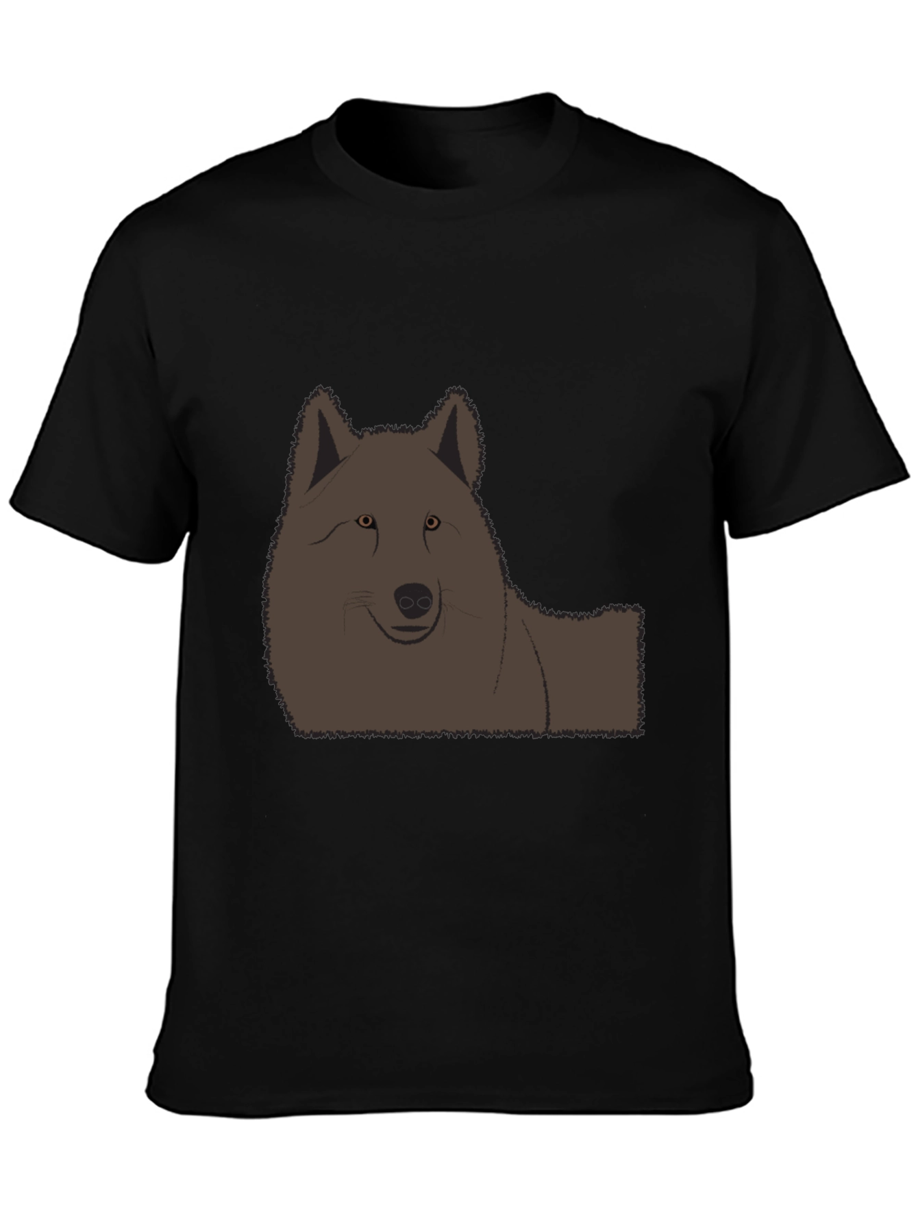 Wolf Graphic Black T-Shirt - Casual Style