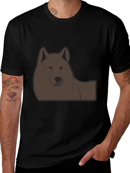 Wolf Graphic Black T-Shirt - Casual Style