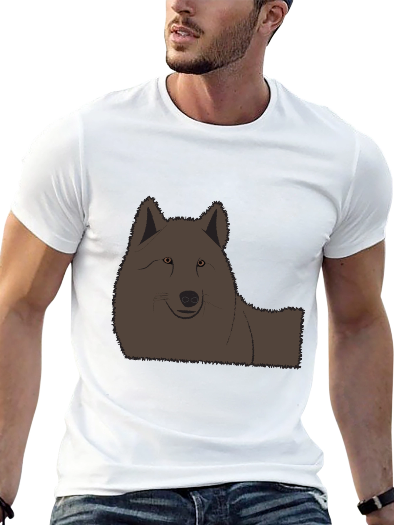 Wolf Graphic Black T-Shirt - Casual Style