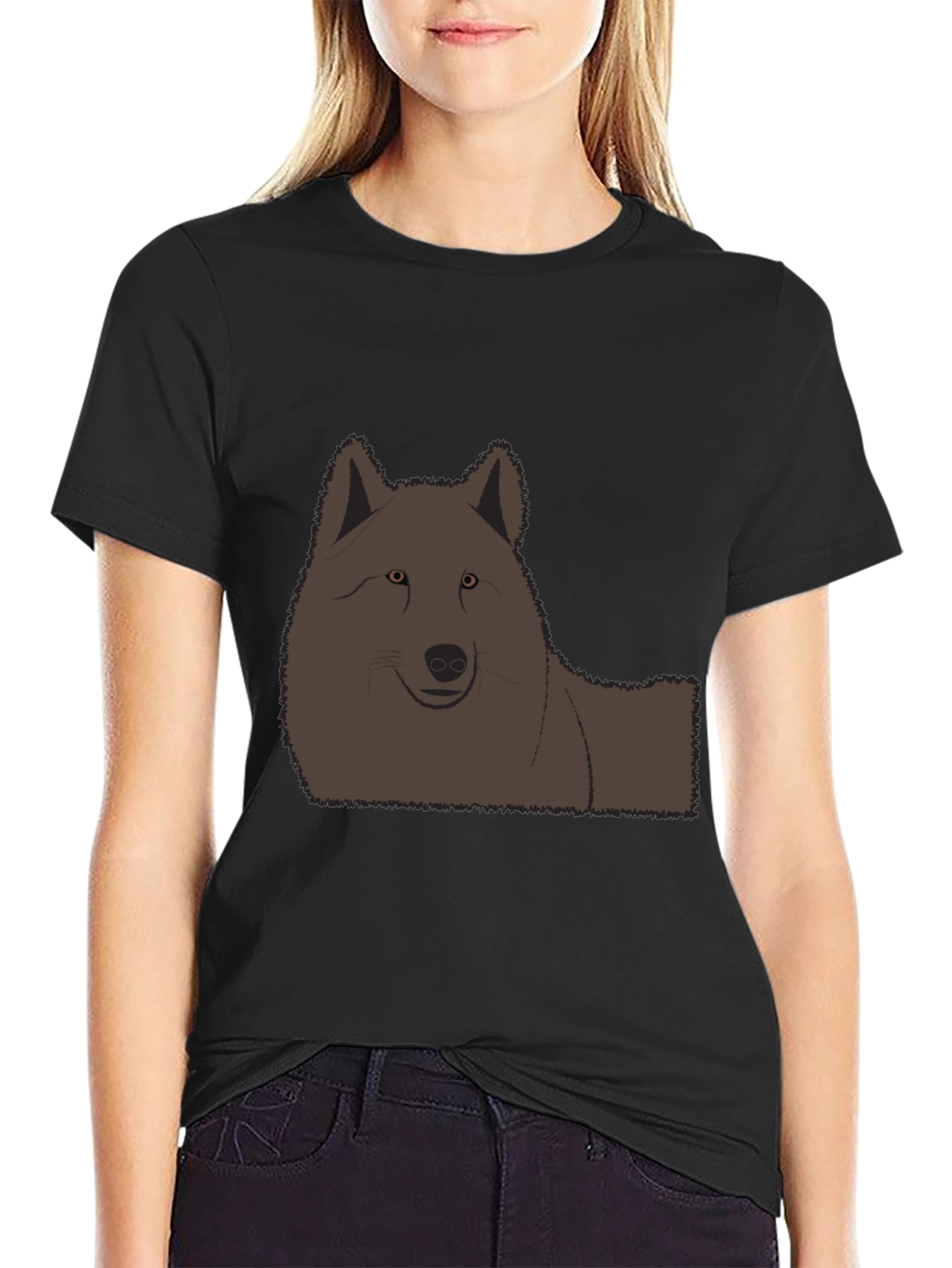 Wolf Graphic Black T-Shirt - Casual Style