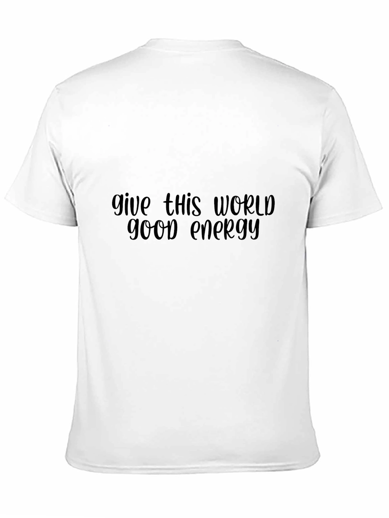 Good Energy Graphic Tee - Black Cotton Comfort