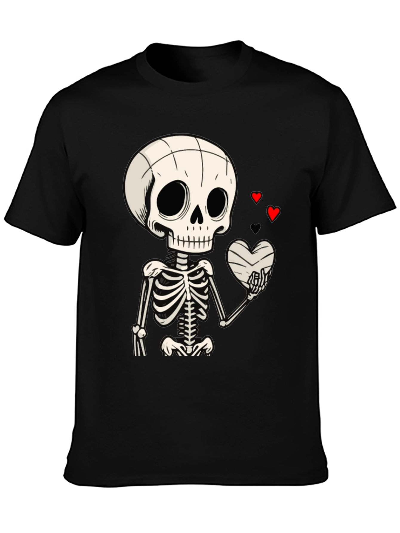 Skeleton Heart T-Shirt - Love Never Dies