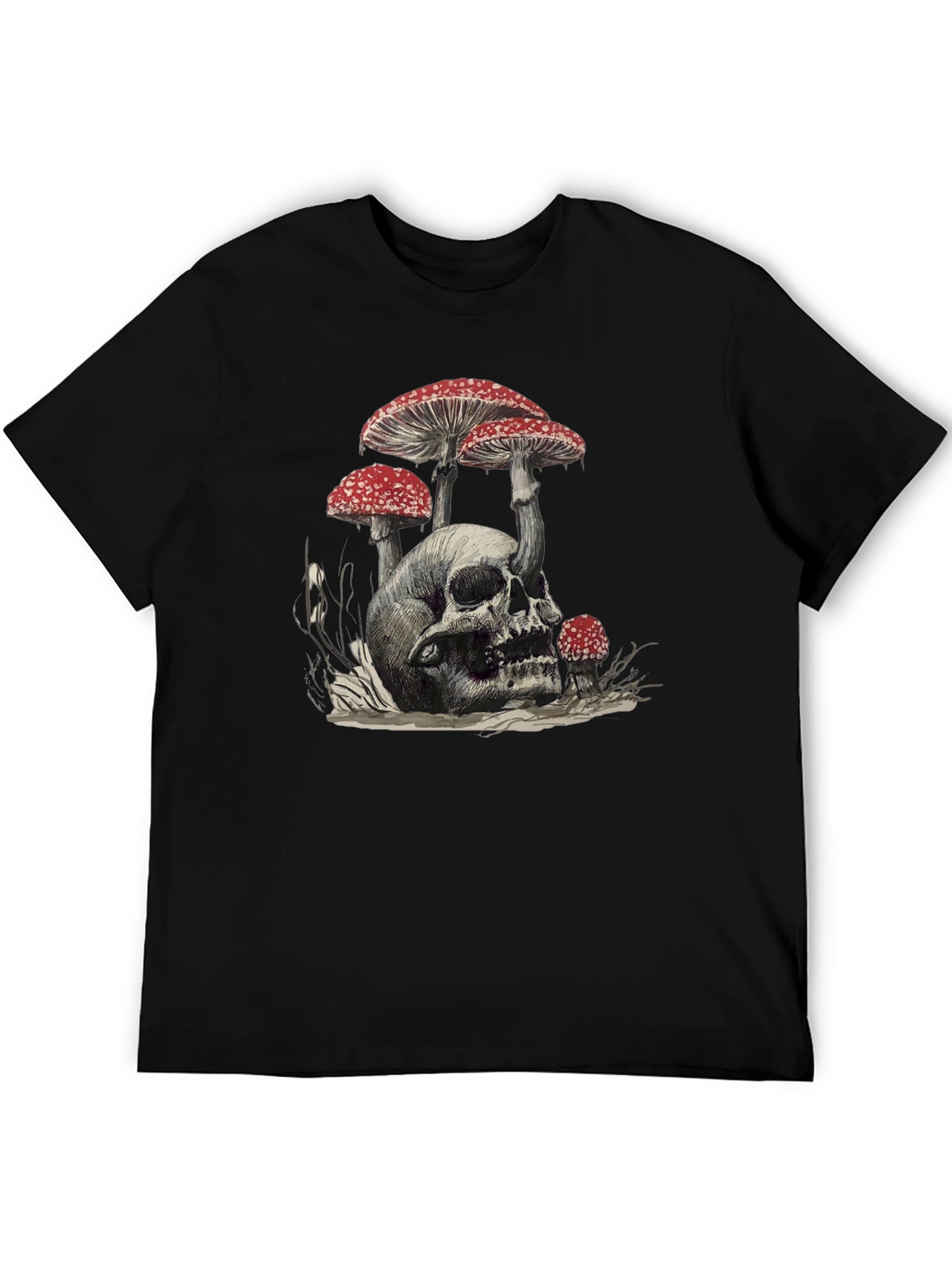 Skull & Mushroom Graphic Tee