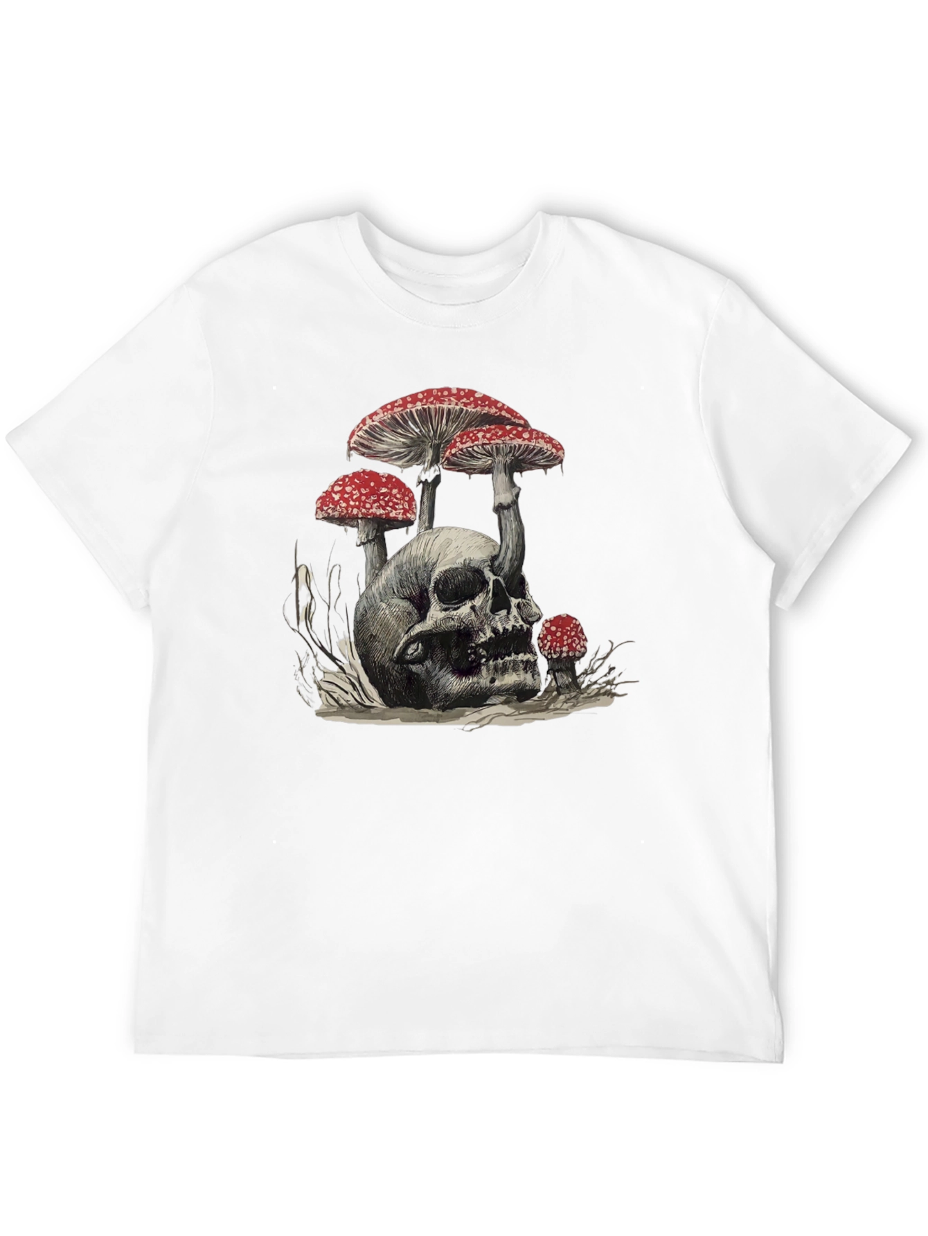 Skull & Mushroom Graphic Tee