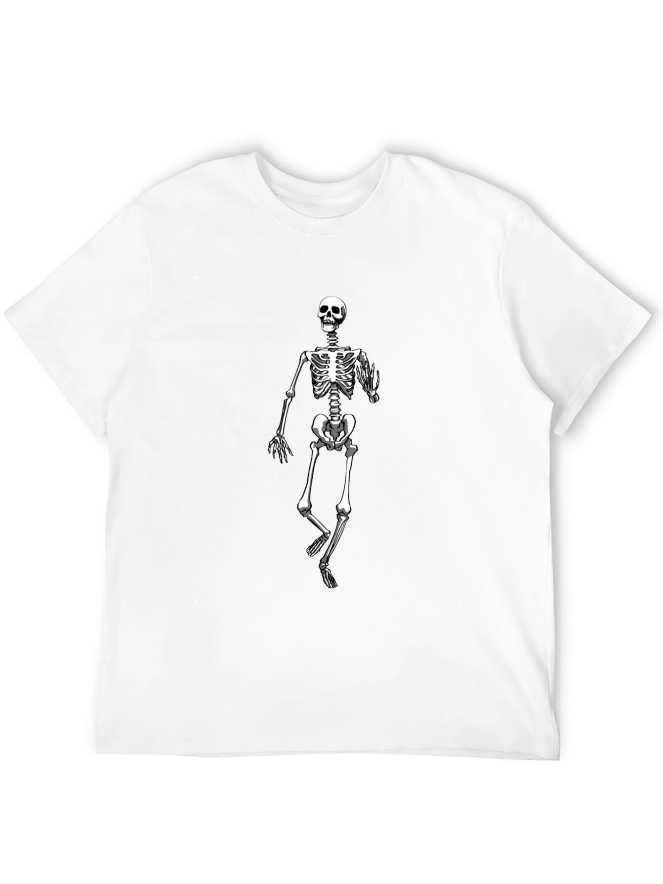Skeleton Graphic Print Black T-Shirt