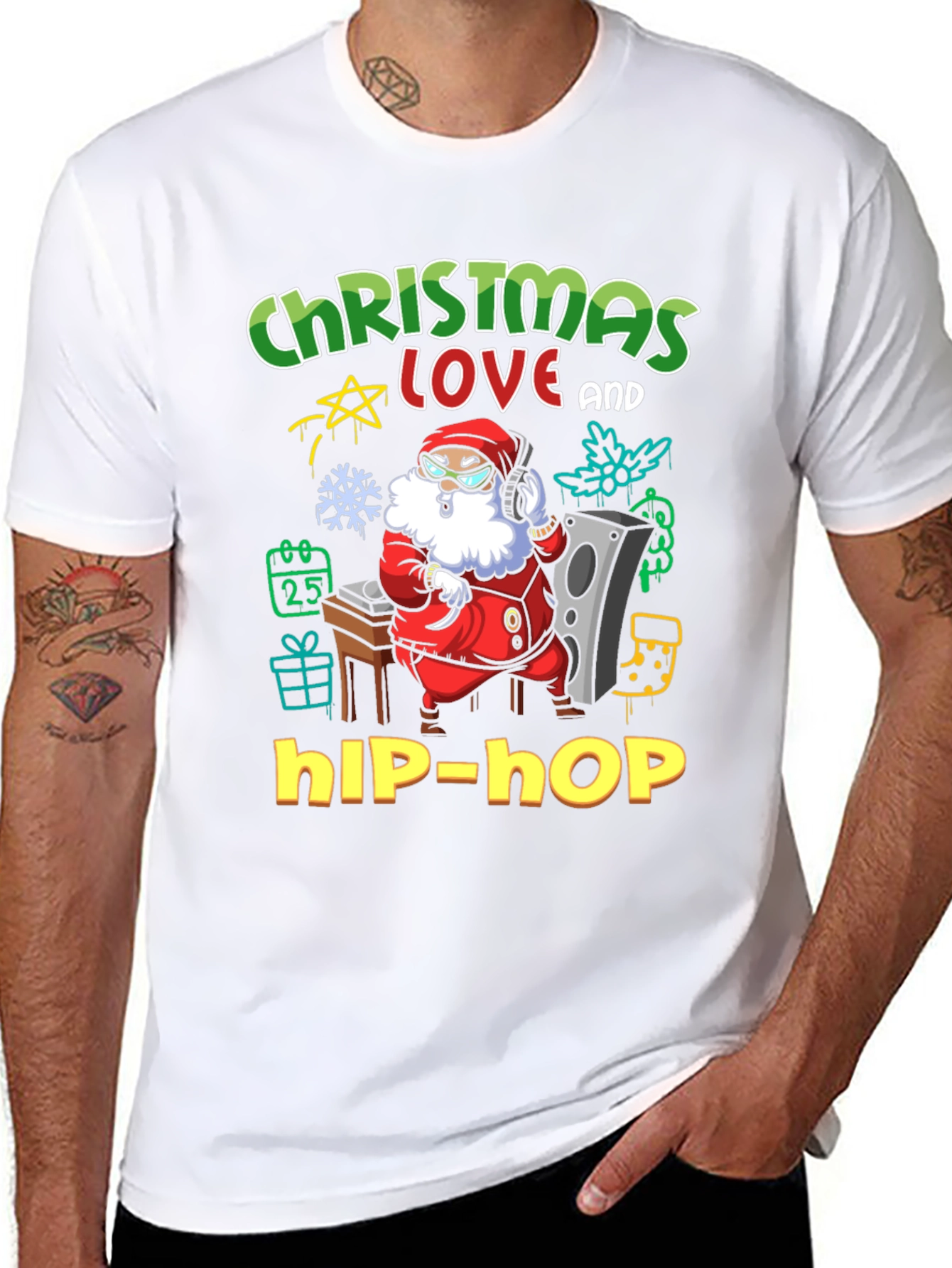 Christmas Love Hip-Hop Graphic Tee
