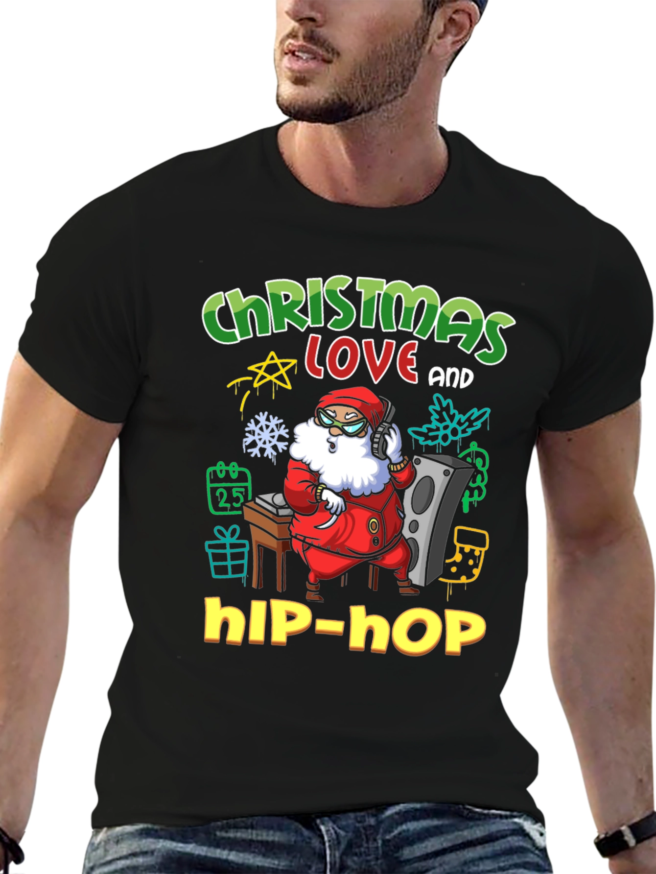 Christmas Love Hip-Hop Graphic Tee