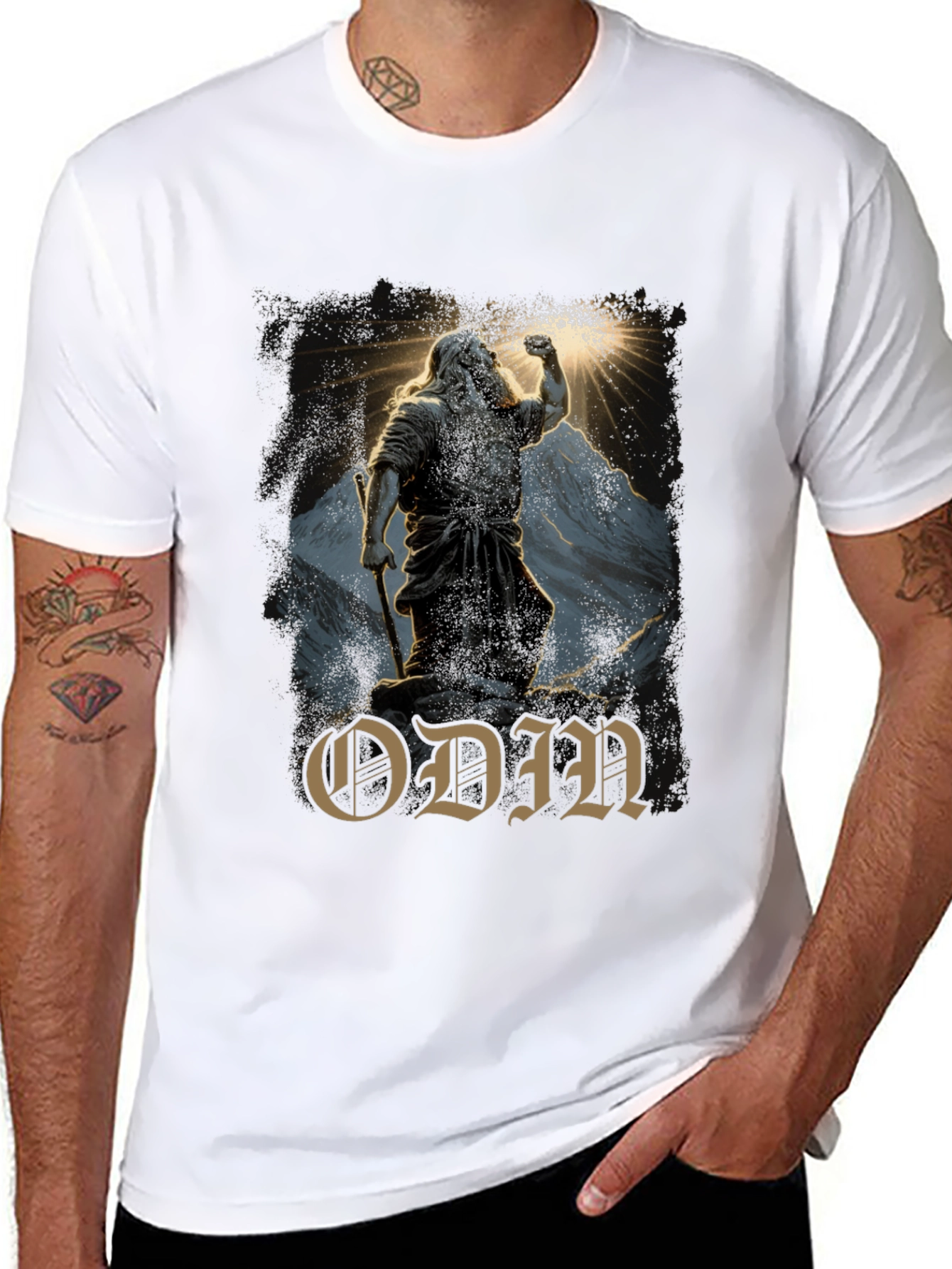 Odin T-Shirt: Viking Norse Mythology Graphic Tee