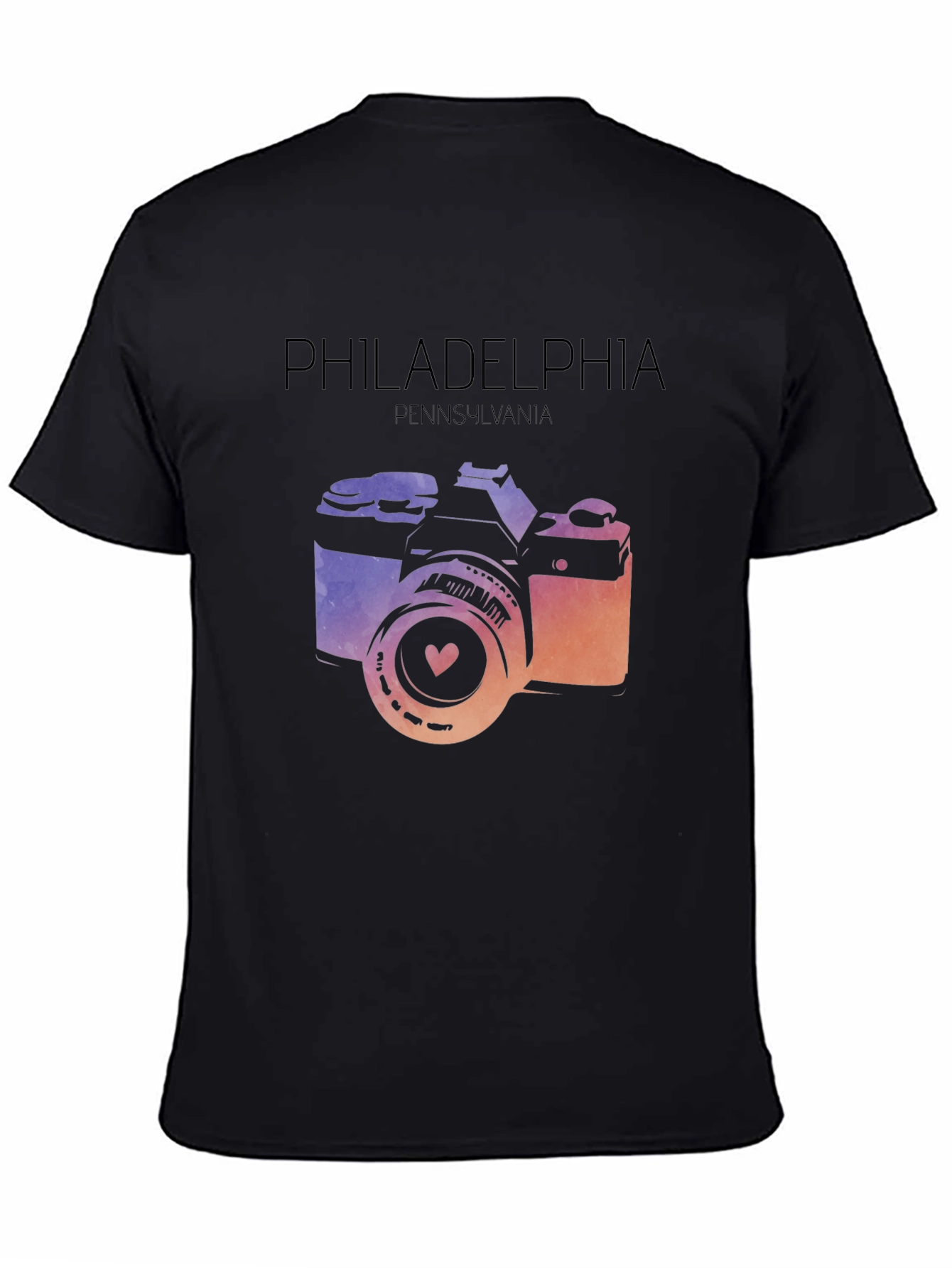 Philadelphia Camera Graphic T-Shirt - Pennsylvania Souvenir