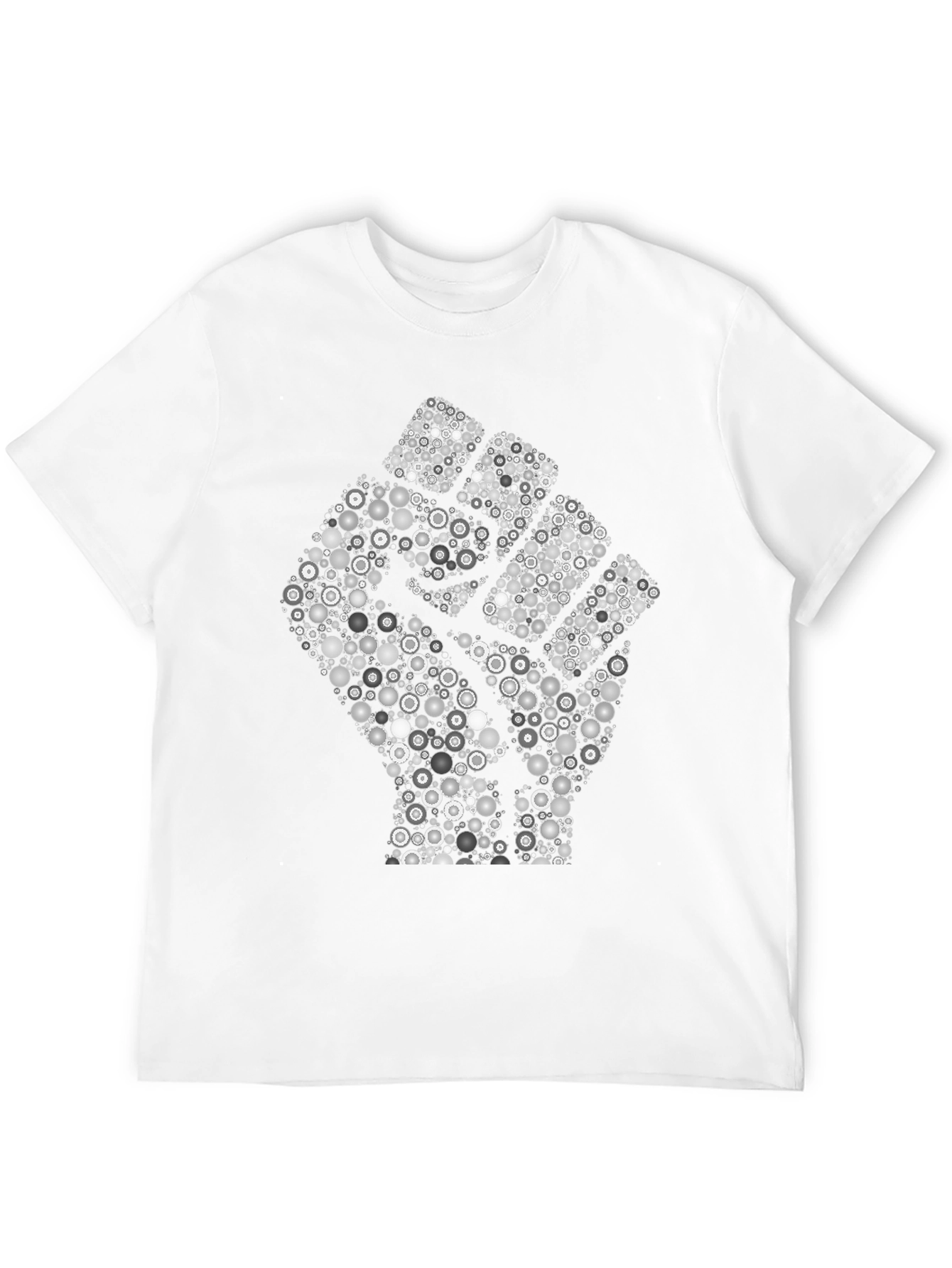 Empowered Fist Graphic Tee - Black Cotton