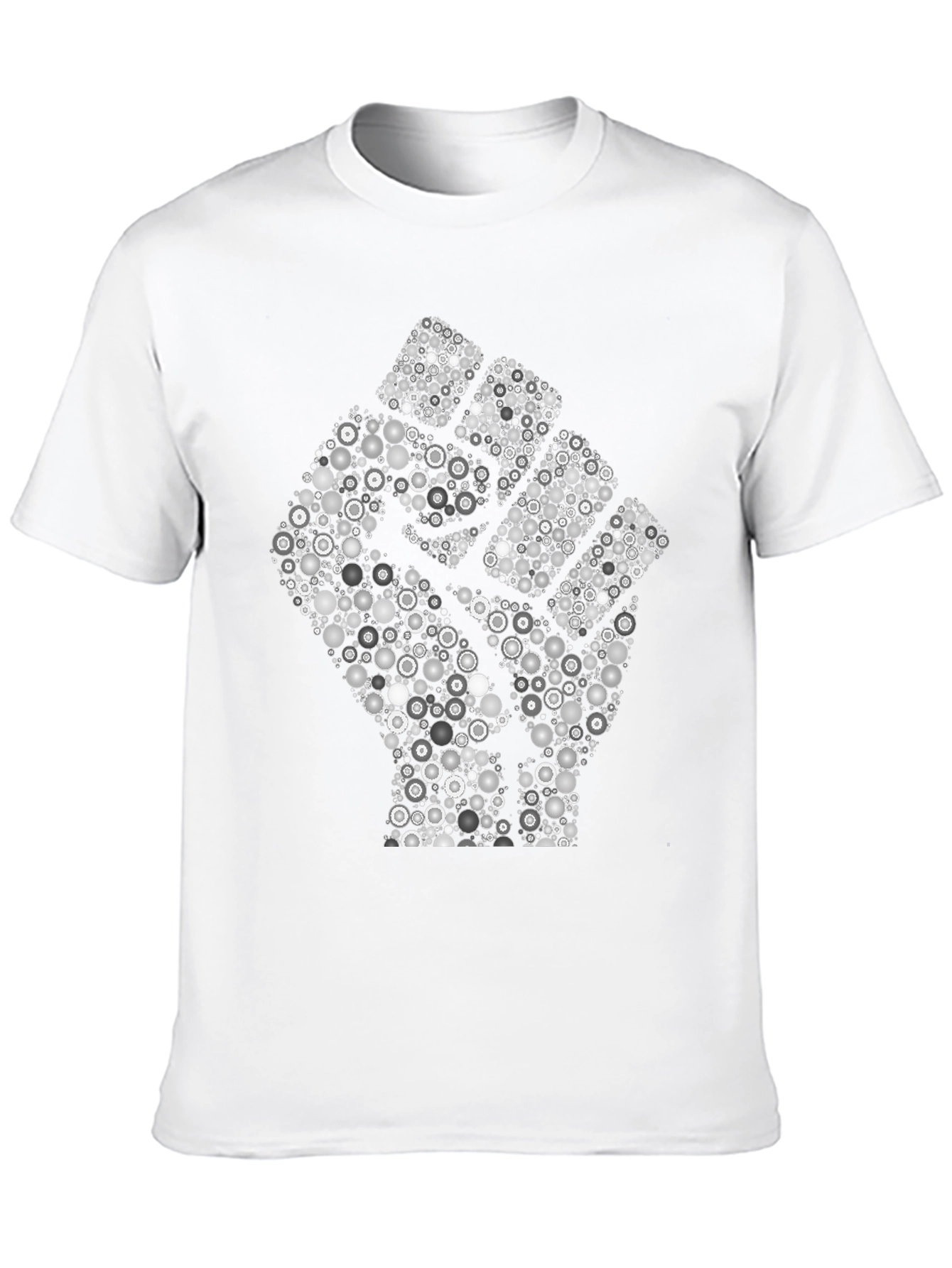 Empowered Fist Graphic Tee - Black Cotton