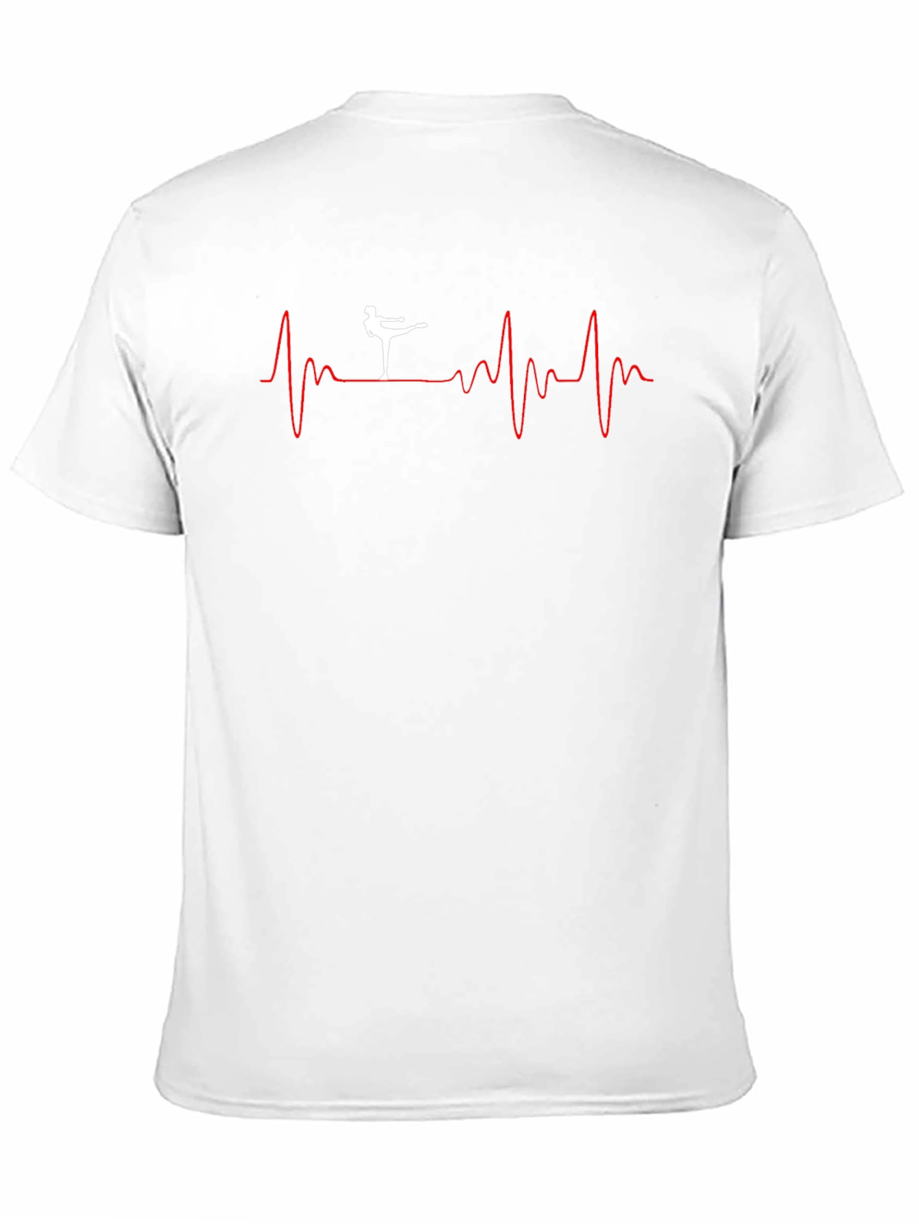 Ice Skating Heartbeat T-Shirt - Black