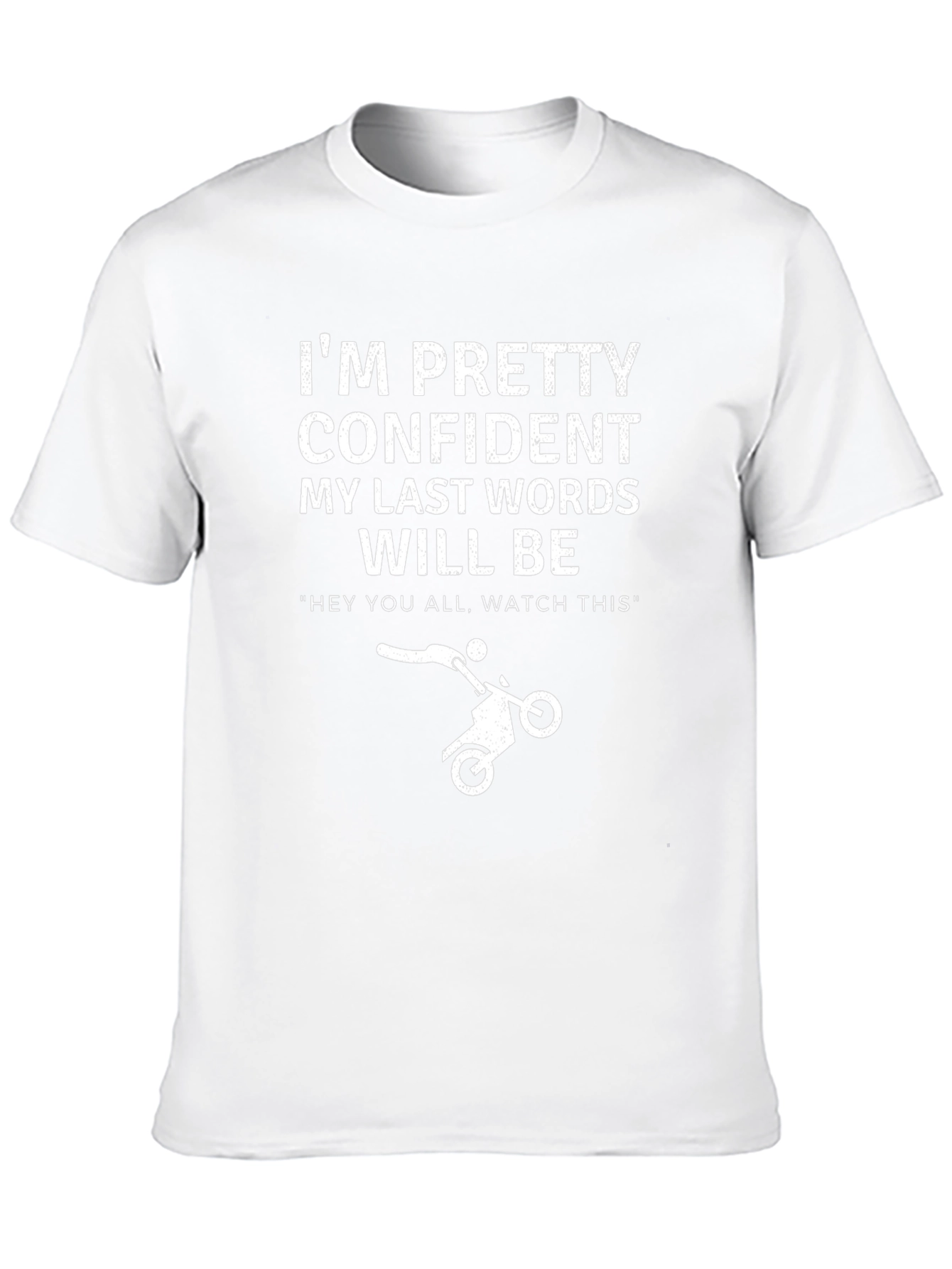 Confident Last Words Black Graphic Tee