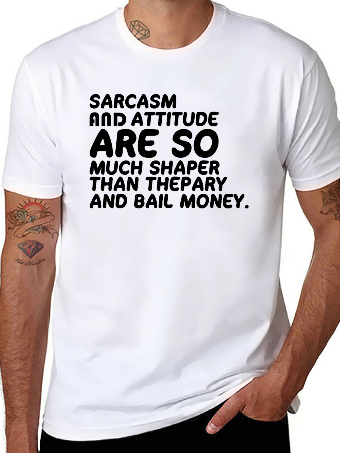 Sarcasm & Attitude Graphic Tee - Bold Statement Shirt