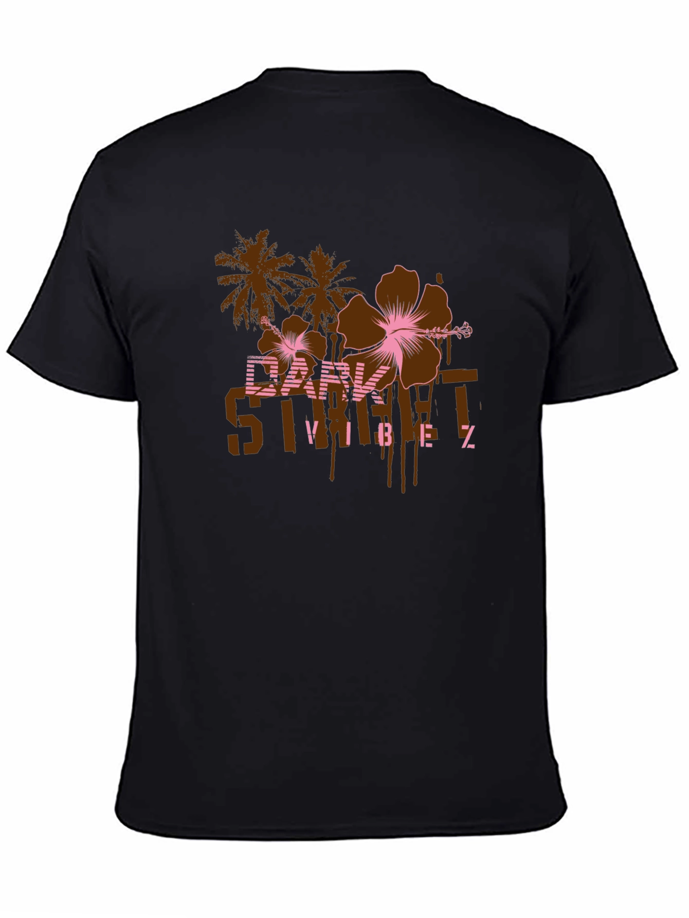 Dark Street Vibes Graphic Print T-Shirt
