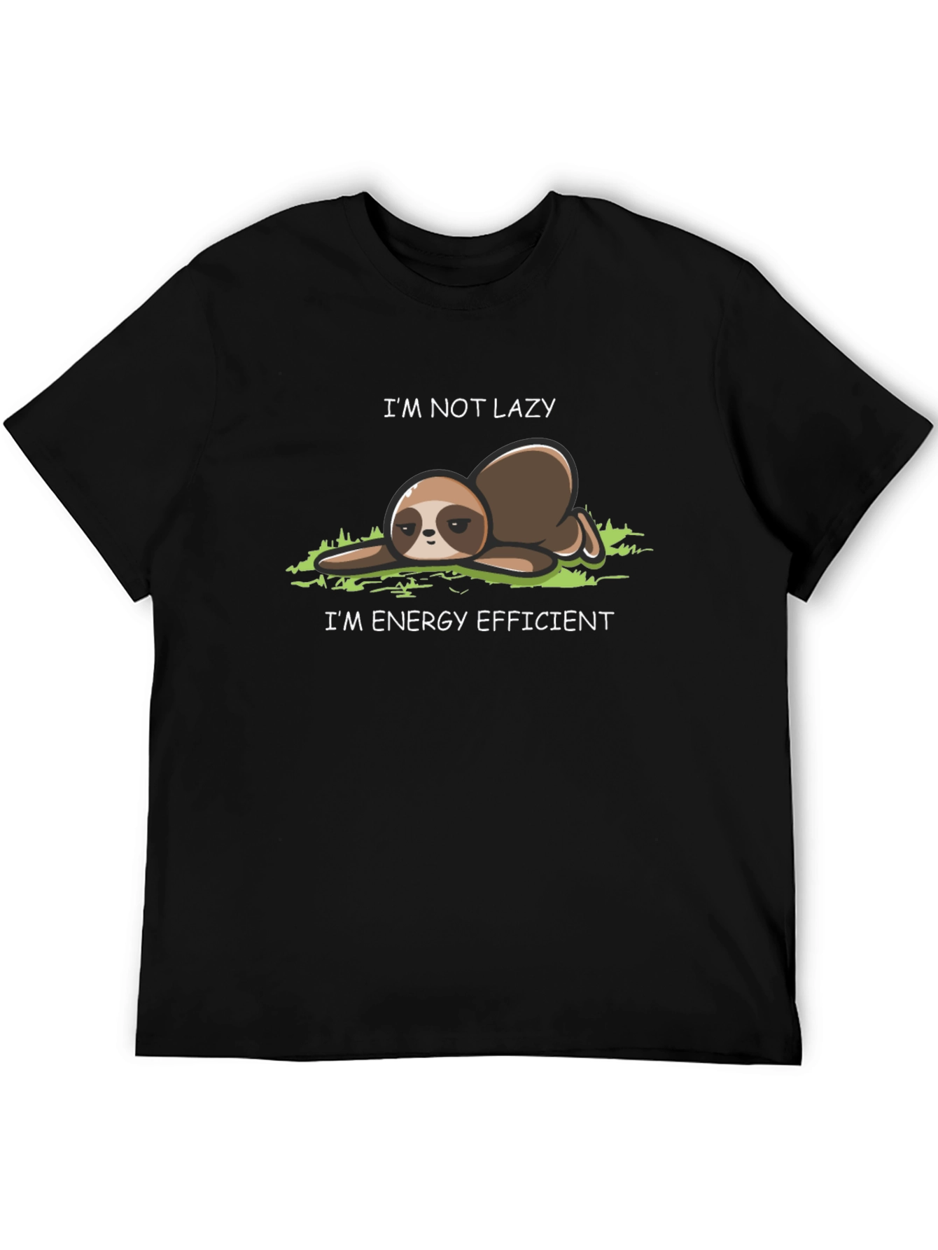 Lazy Sloth T-Shirt - Energy Efficient Funny Tee