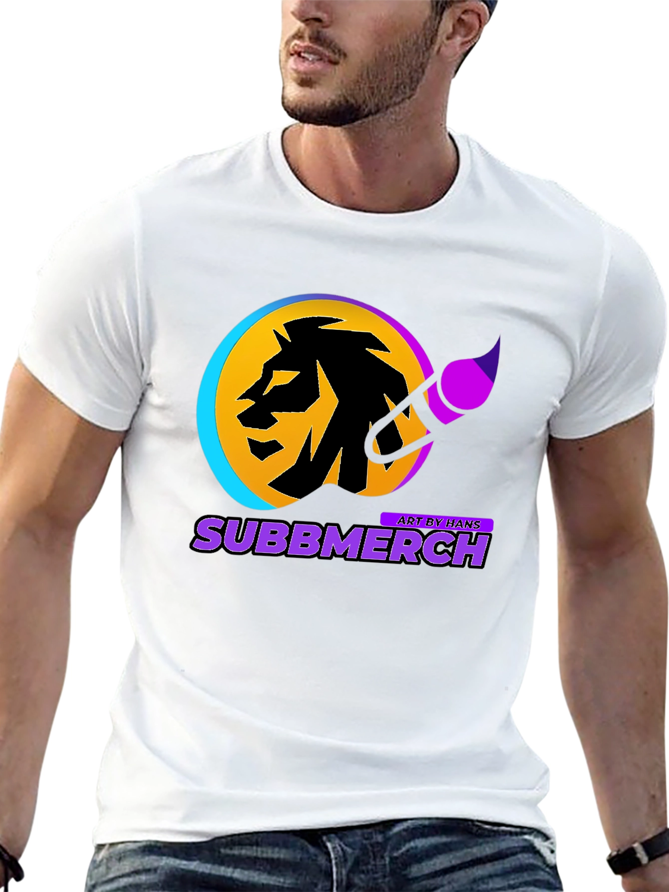 Subbmerch Artist Lion Graphic Tee