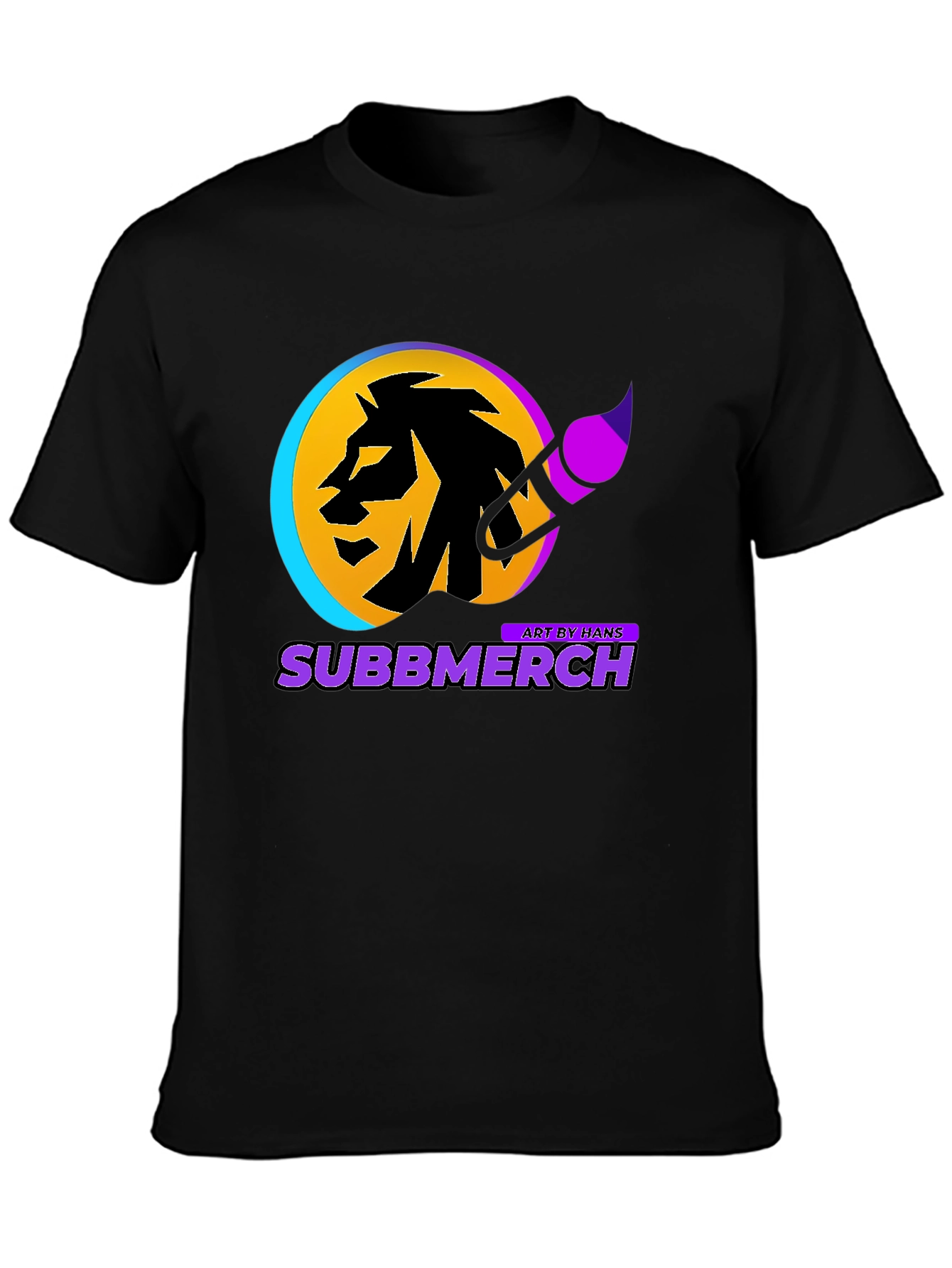 Subbmerch Artist Lion Graphic Tee