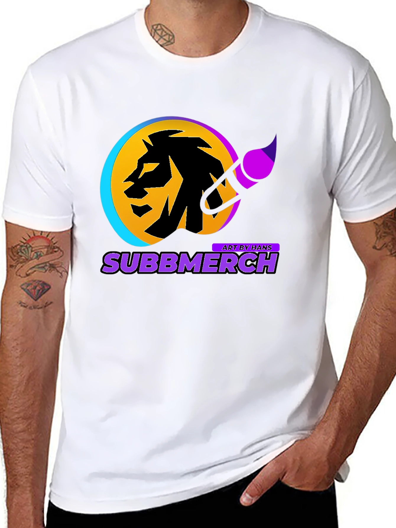 Subbmerch Artist Lion Graphic Tee