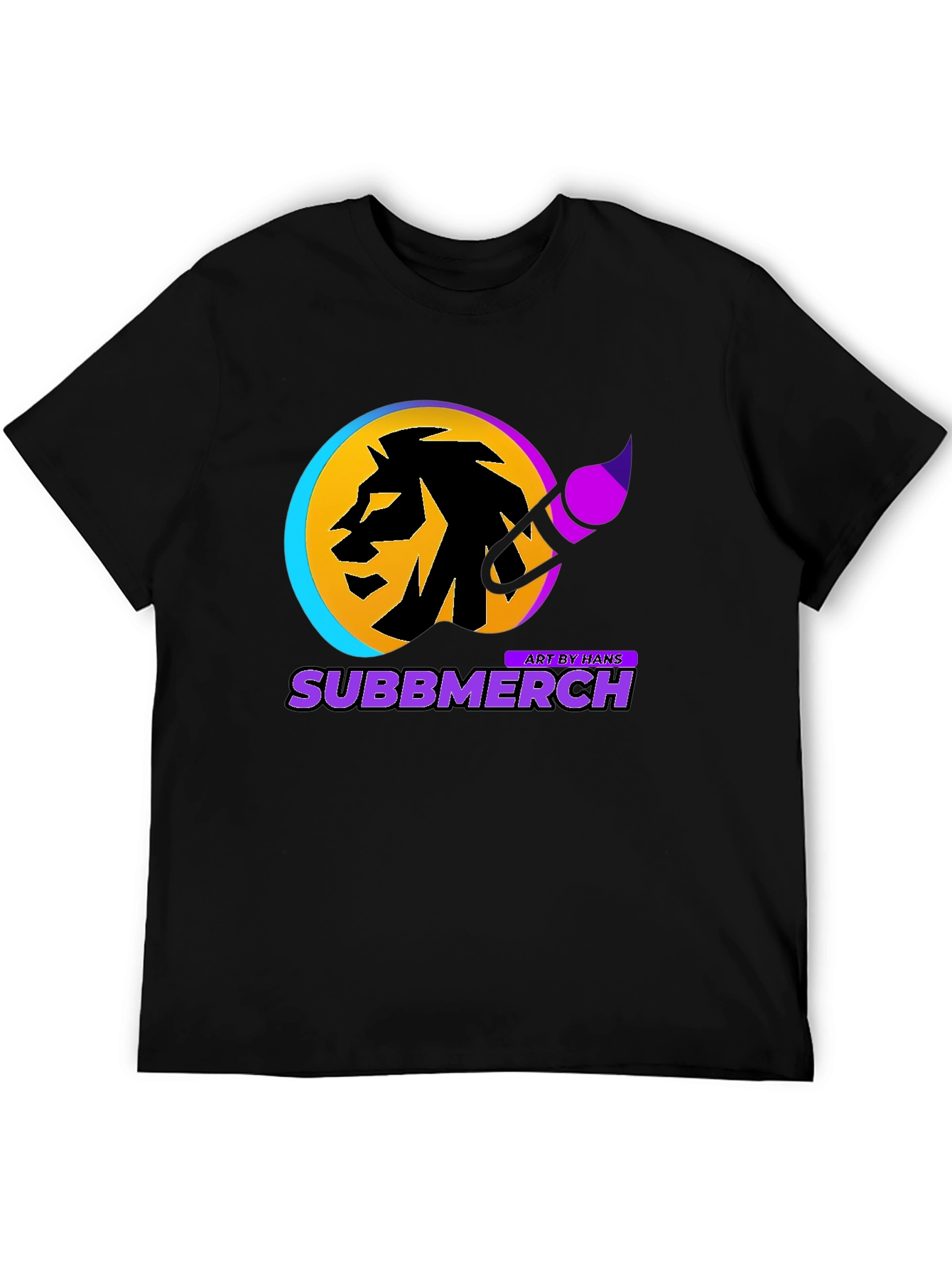 Subbmerch Artist Lion Graphic Tee